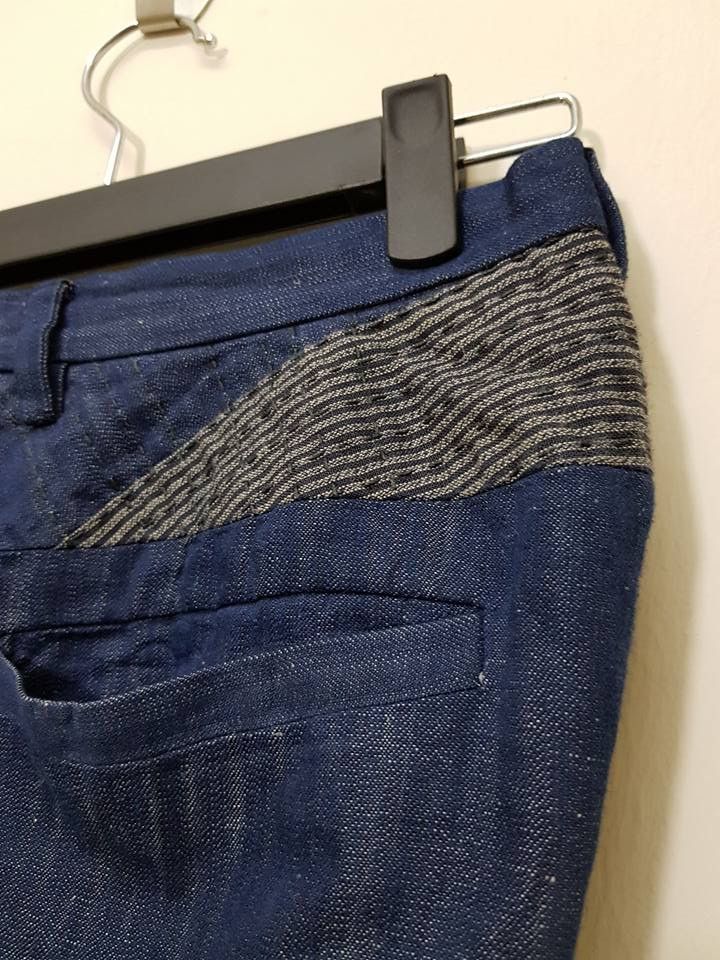Blue Blue Japan × Indigo × Japanese Brand Pure Indigo, Blue Blue Japan Sashiko Pants Size US 32 / EU 48 - 15 Thumbnail