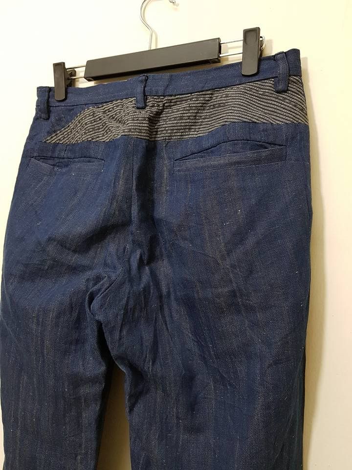 Blue Blue Japan × Indigo × Japanese Brand Pure Indigo, Blue Blue Japan Sashiko Pants Size US 32 / EU 48 - 2 Thumbnail