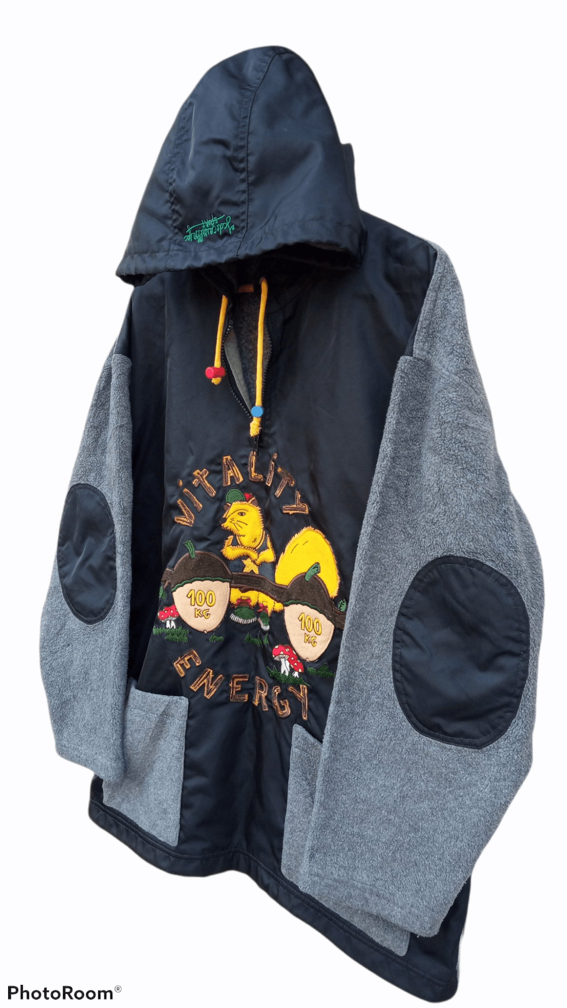 Jean Charles De Castelbajac × Vintage 🔥Jean Charles De Castelbajac Hybrid Pullover Hoodie Jacket Size US L / EU 52-54 / 3 - 18 Thumbnail