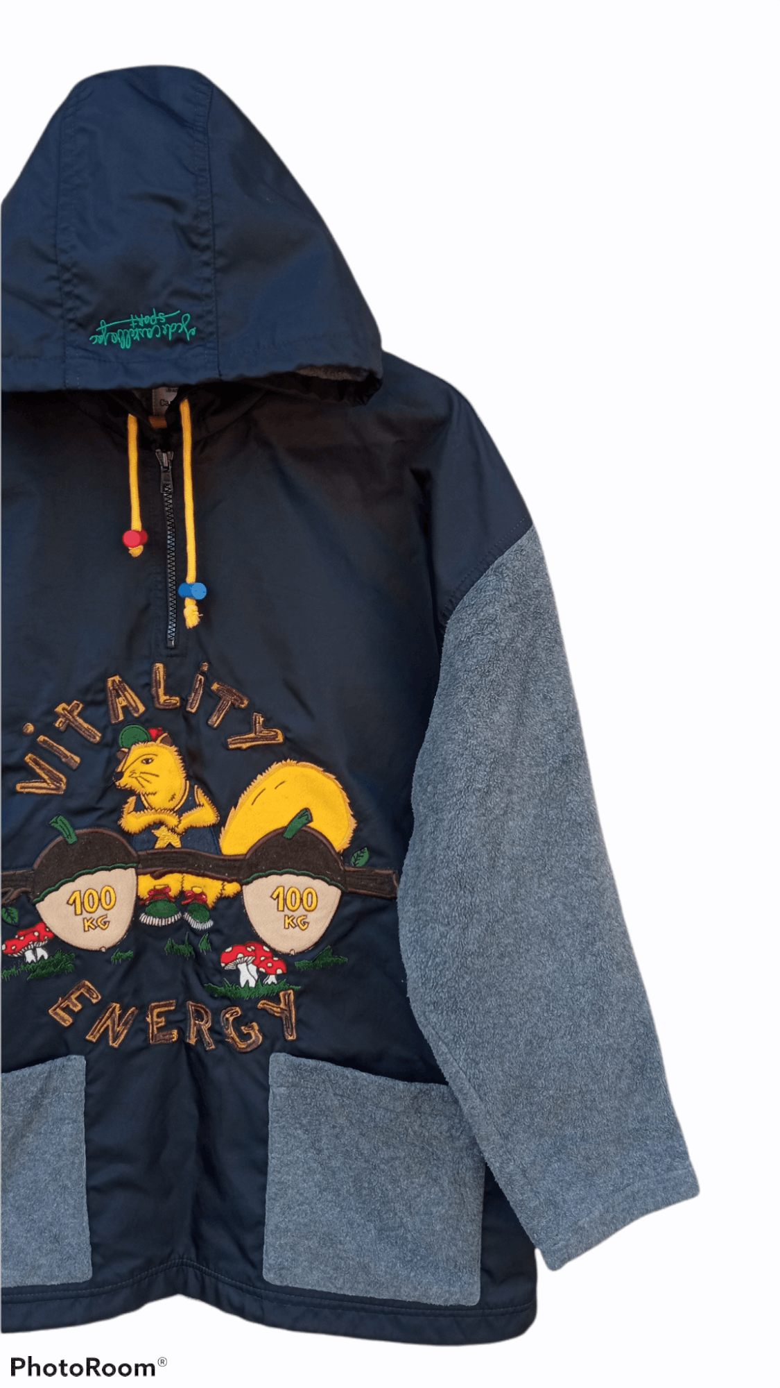 Jean Charles De Castelbajac × Vintage 🔥Jean Charles De Castelbajac Hybrid Pullover Hoodie Jacket Size US L / EU 52-54 / 3 - 4 Thumbnail