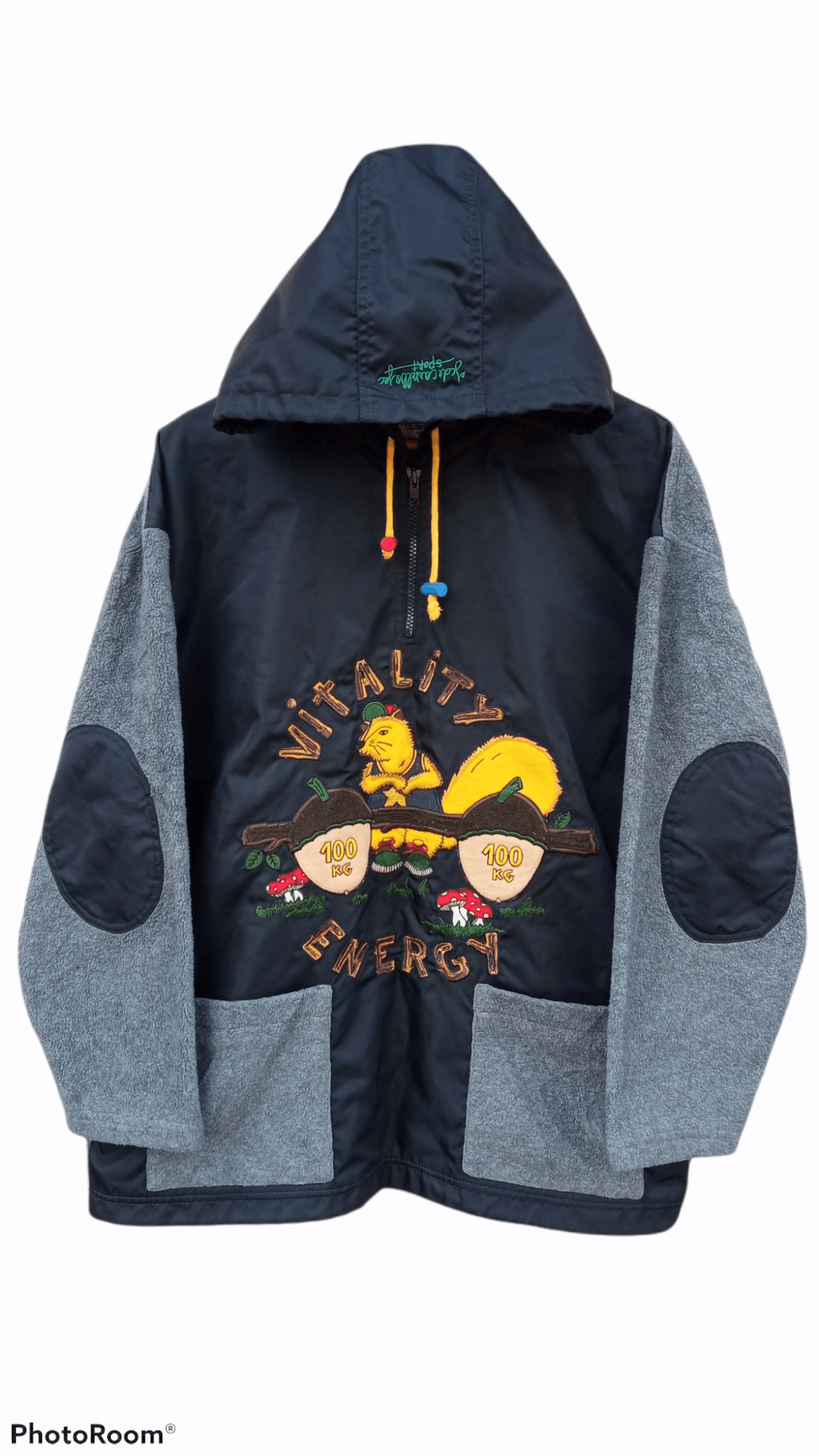 Jean Charles De Castelbajac × Vintage 🔥Jean Charles De Castelbajac Hybrid Pullover Hoodie Jacket Size US L / EU 52-54 / 3 - 16 Thumbnail