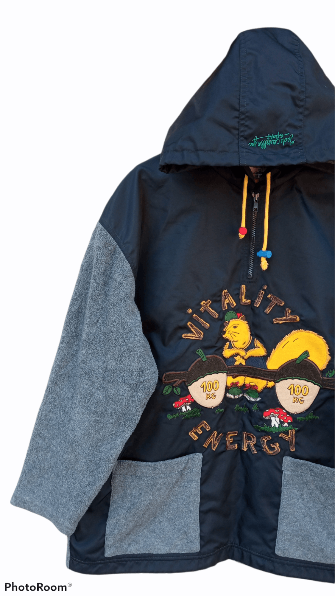 Jean Charles De Castelbajac × Vintage 🔥Jean Charles De Castelbajac Hybrid Pullover Hoodie Jacket Size US L / EU 52-54 / 3 - 5 Thumbnail