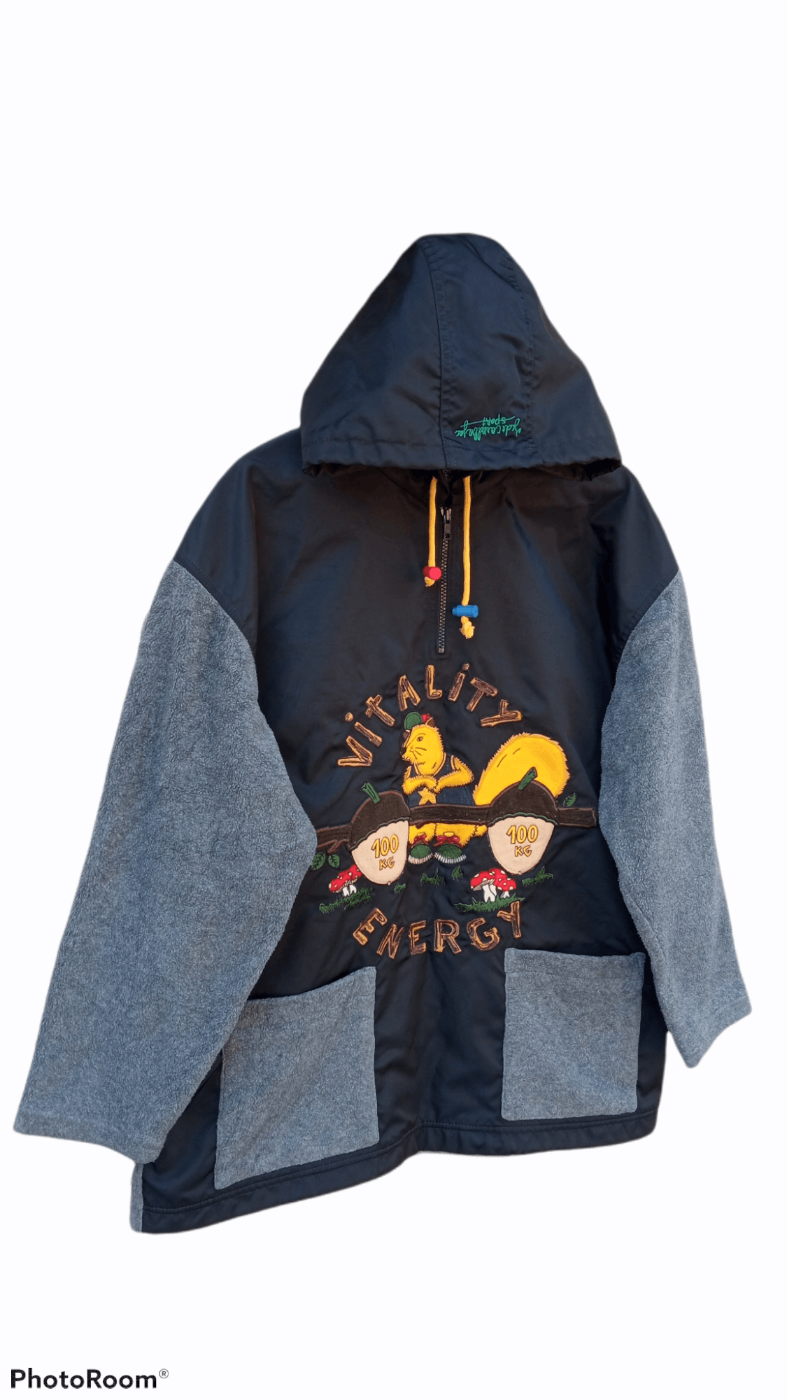 Jean Charles De Castelbajac × Vintage 🔥Jean Charles De Castelbajac Hybrid Pullover Hoodie Jacket Size US L / EU 52-54 / 3 - 2 Thumbnail