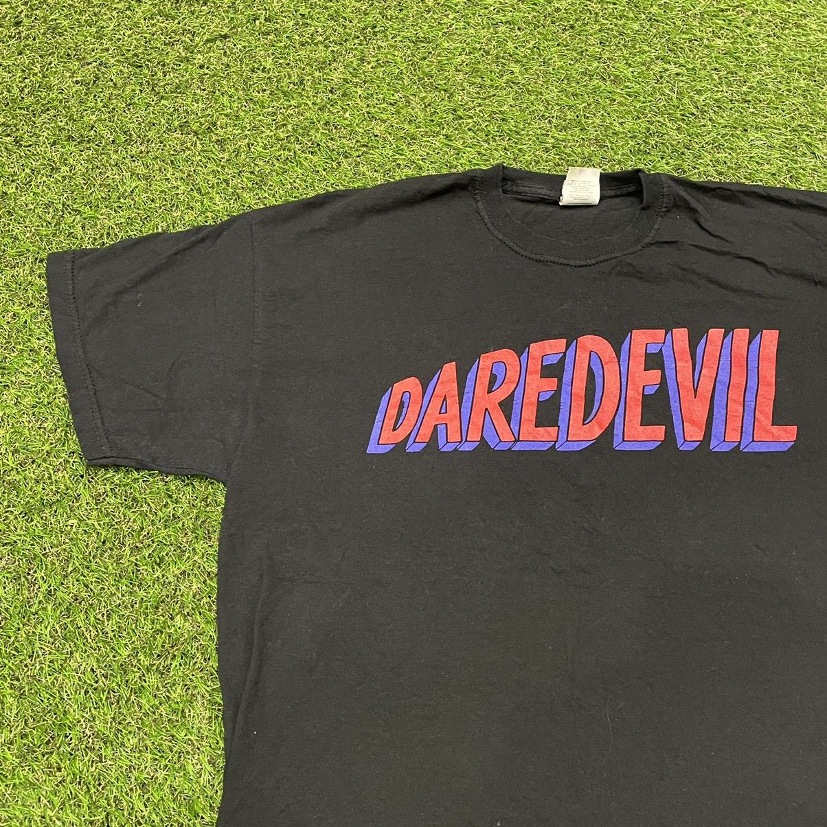 Vintage Vintage Y2K Daredevil Graphic Tee Faded Black Skate Boxy L Size US L / EU 52-54 / 3 - 4 Thumbnail