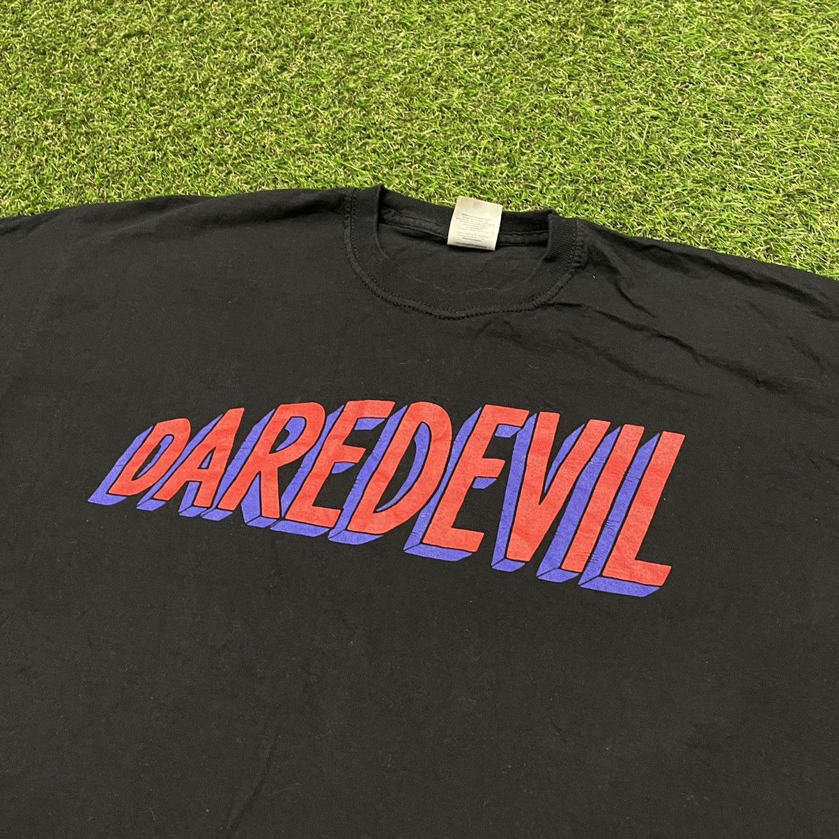 Vintage Vintage Y2K Daredevil Graphic Tee Faded Black Skate Boxy L Size US L / EU 52-54 / 3 - 5 Thumbnail