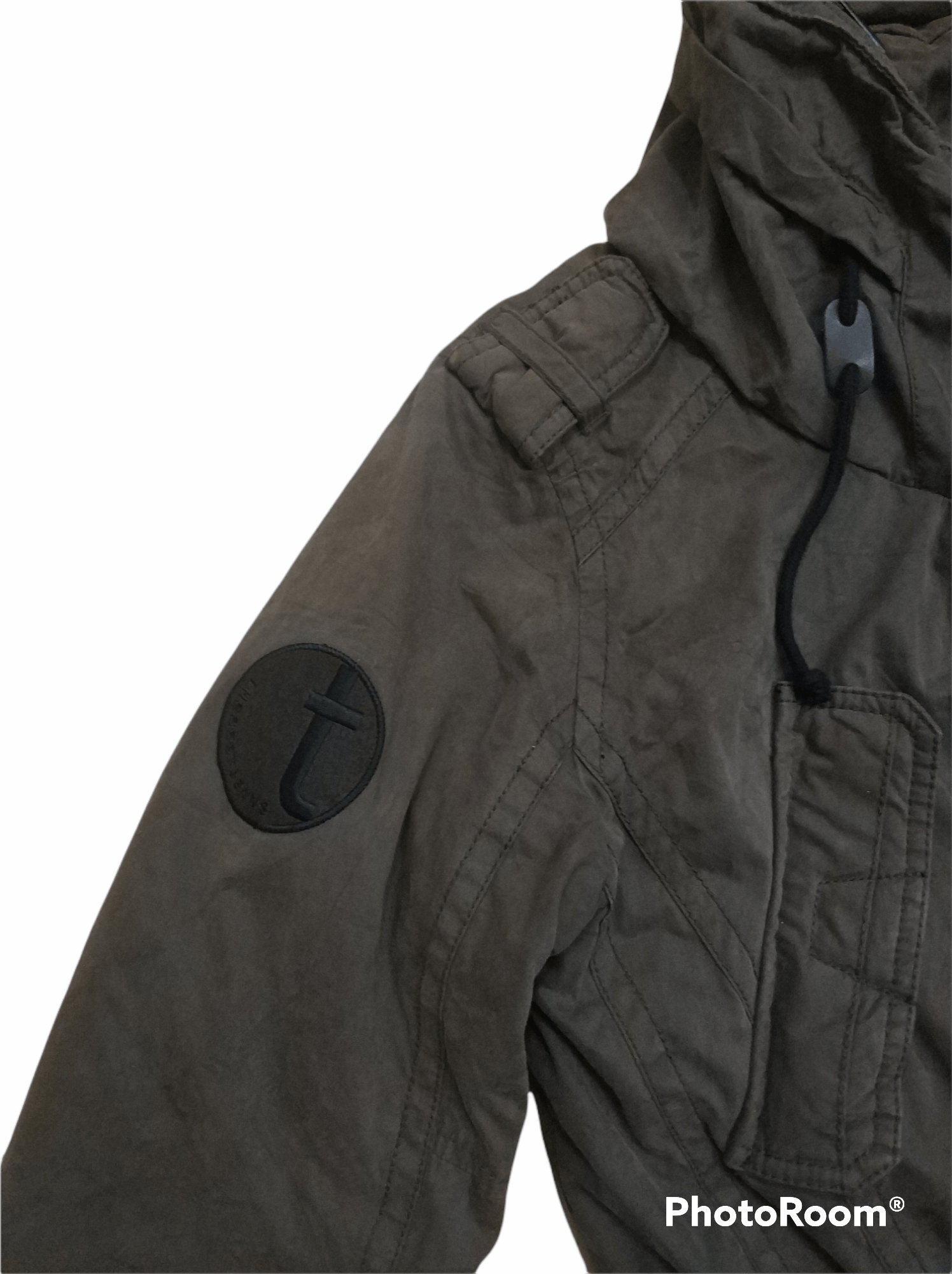 Japanese Brand 🔥TBJ Khaki Hoodie Quilted Jacket Size US M / EU 48-50 / 2 - 7 Thumbnail