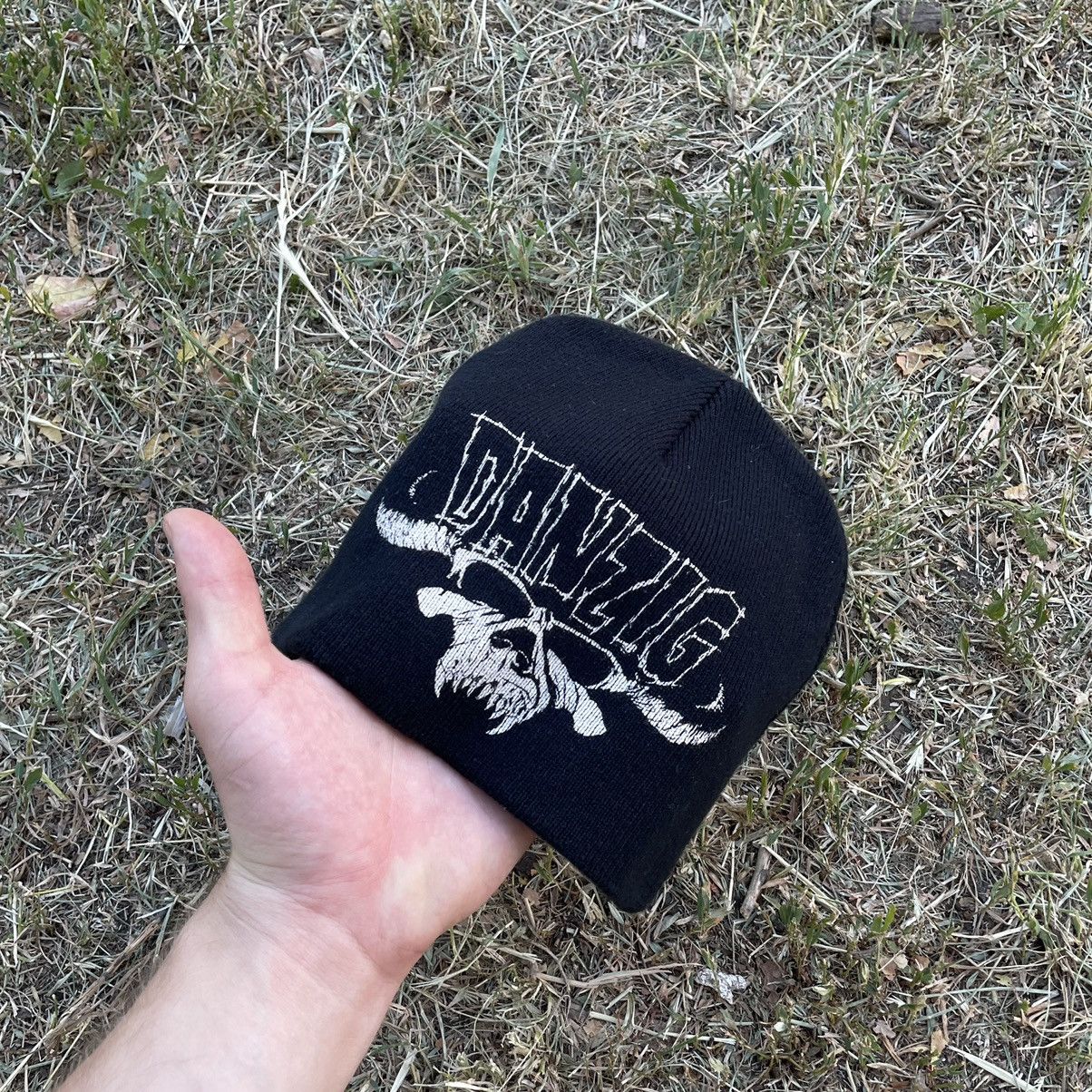 Vintage Vintage 90s Danzig Band Beanie Hat Punk Streetwear Baggy OS Size ONE SIZE - 3 Thumbnail
