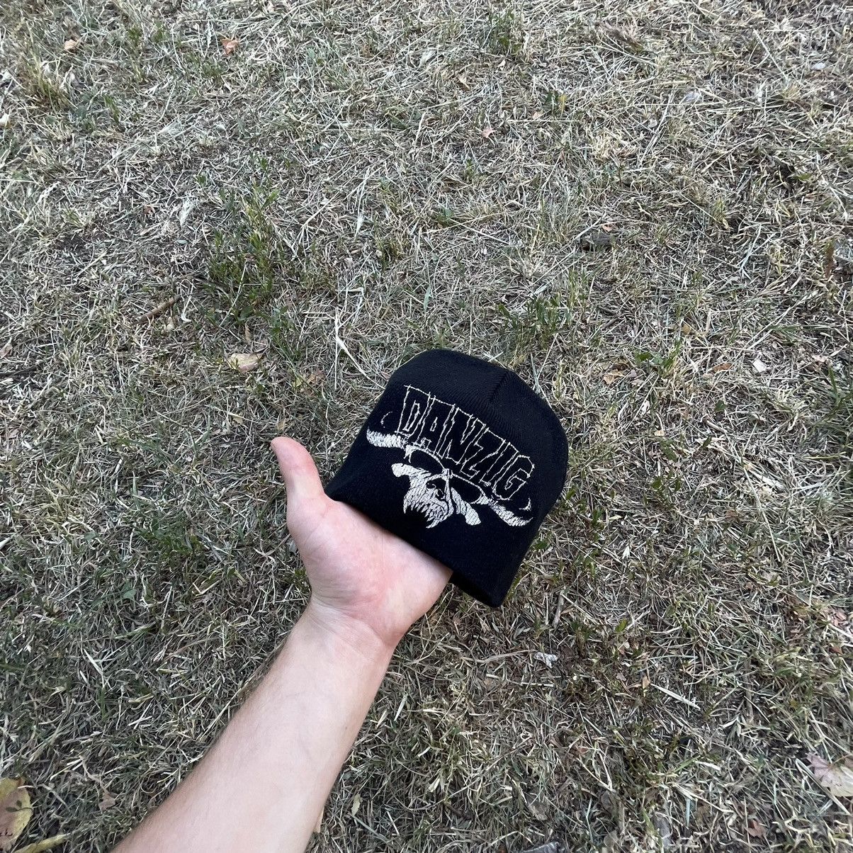 Vintage Vintage 90s Danzig Band Beanie Hat Punk Streetwear Baggy OS Size ONE SIZE - 4 Thumbnail