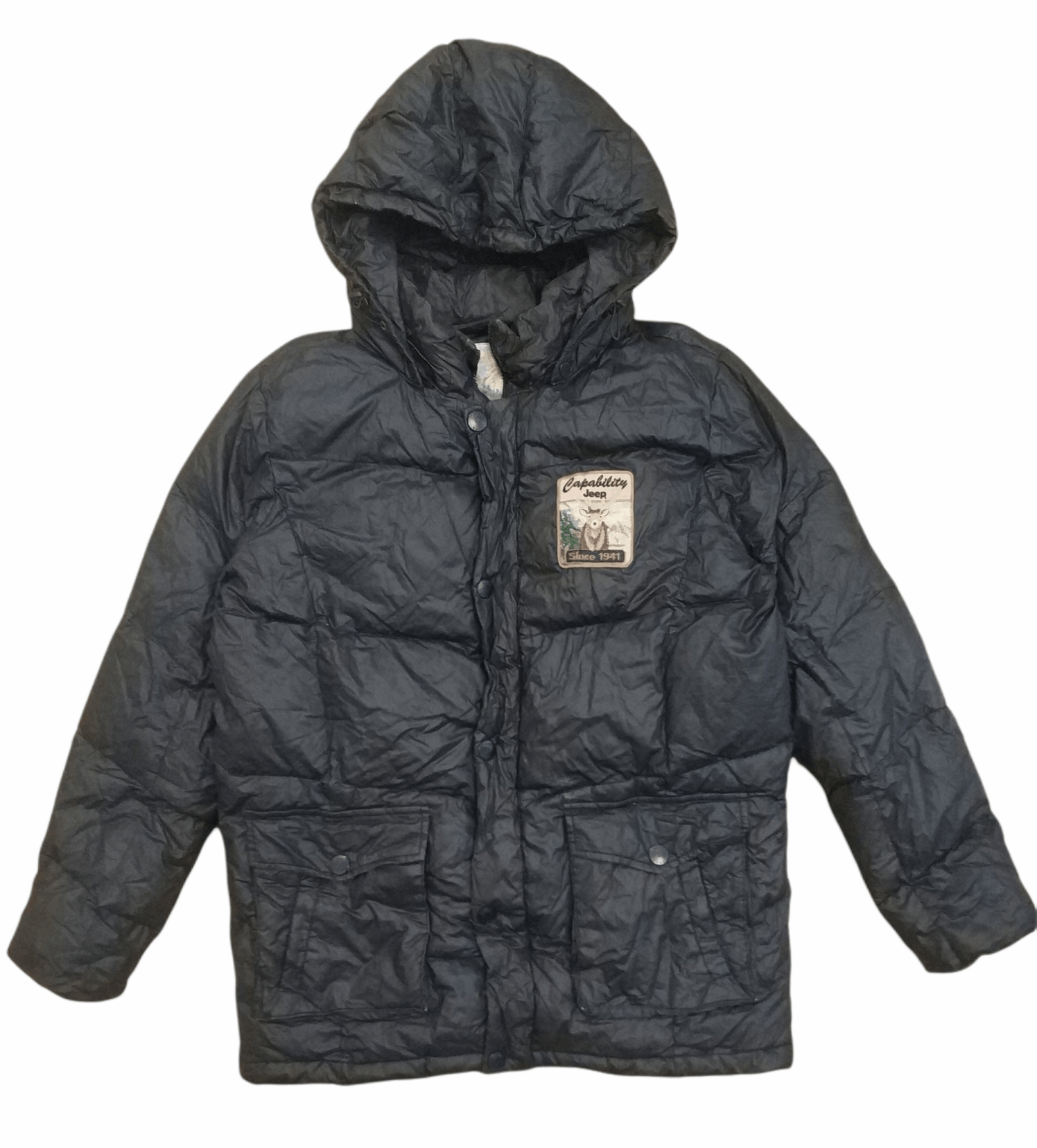 Jeep 🔥Jeep Durable Duckdown Hoodie Puffer Jacket Size US L / EU 52-54 / 3 - 1 Thumbnail