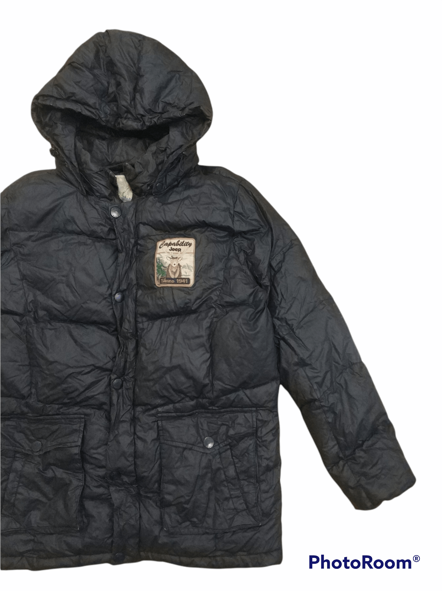 Jeep 🔥Jeep Durable Duckdown Hoodie Puffer Jacket Size US L / EU 52-54 / 3 - 3 Thumbnail