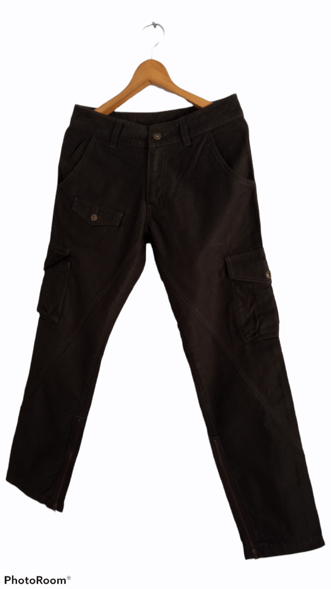 Katharine Hamnett London 🔥🔥Katharine Hamnett Multipockets Bondage Cargo Pants Size US 30 / EU 46 - 3 Thumbnail