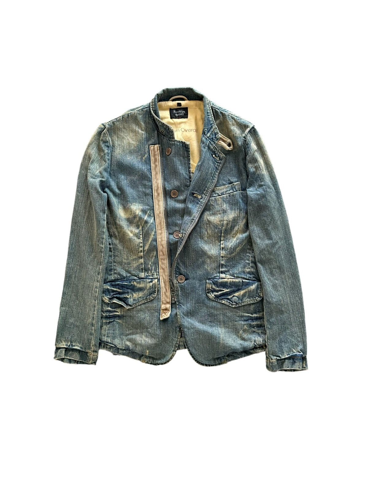Japanese Brand 2000’s Brooklyn Overall zipper denim jacket Size US M / EU 48-50 / 2 - 2 Thumbnail