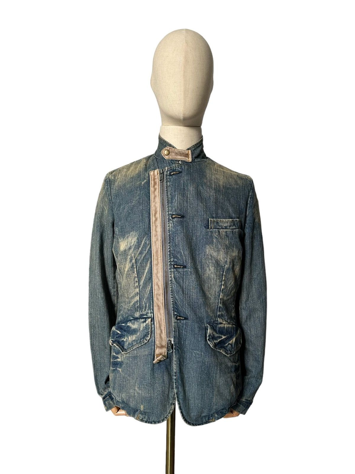Japanese Brand 2000’s Brooklyn Overall zipper denim jacket Size US M / EU 48-50 / 2 - 6 Thumbnail