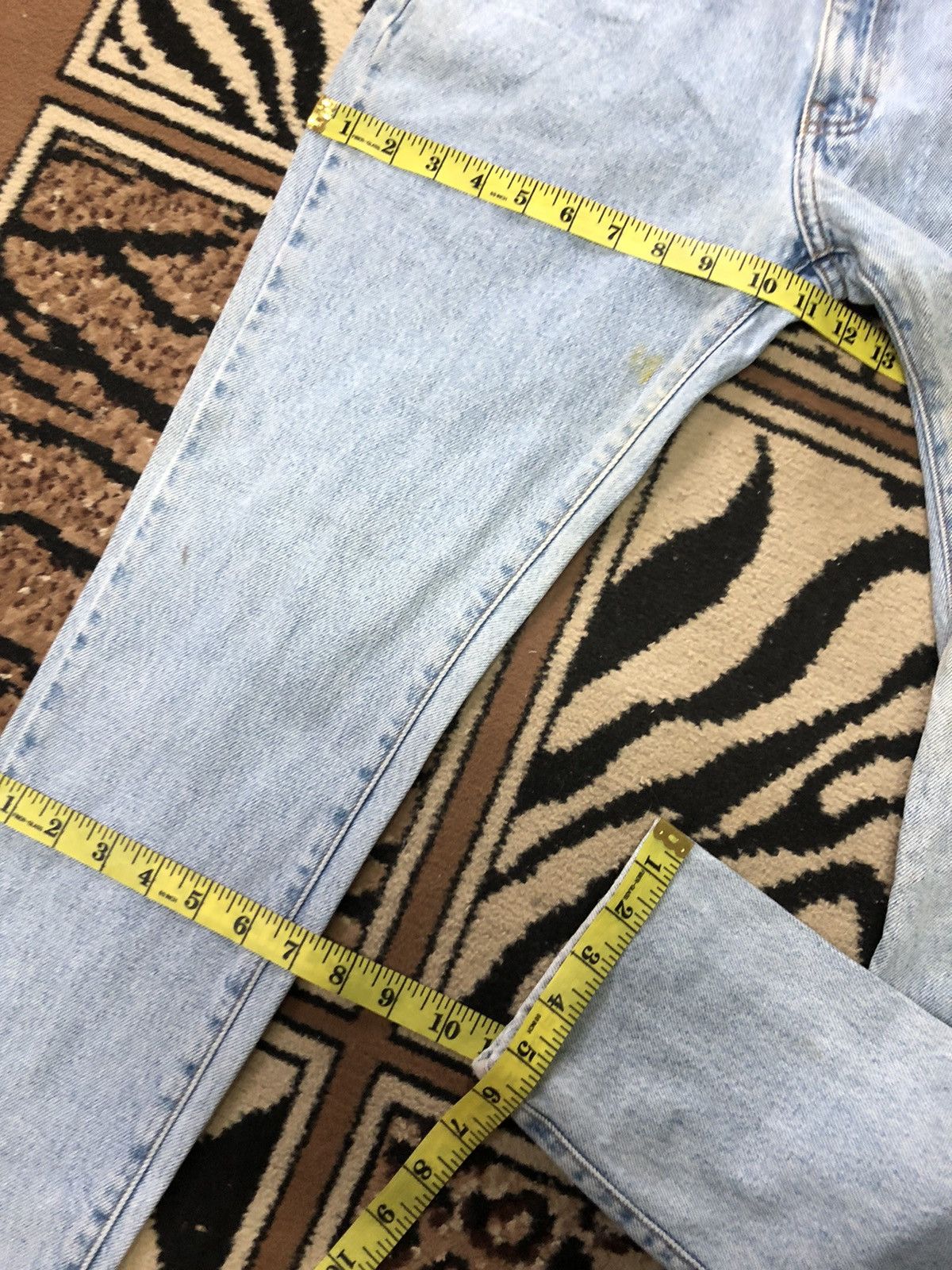 Calvin Klein × Vintage RARE 🔥VINTAGE 80s CALVIN KLEIN BLUE WASH MADE IN USA 🇺🇸 Size US 26 / EU 42 - 17 Thumbnail