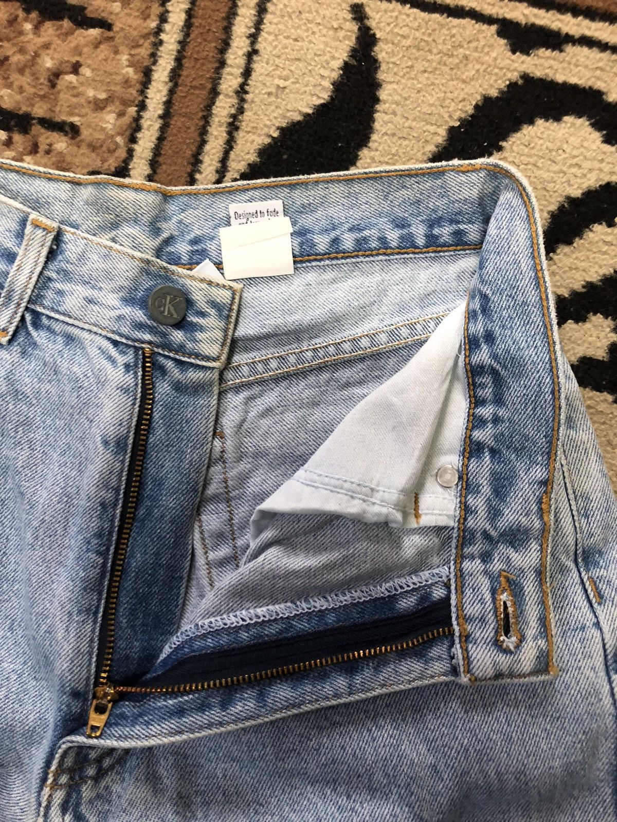 Calvin Klein × Vintage RARE 🔥VINTAGE 80s CALVIN KLEIN BLUE WASH MADE IN USA 🇺🇸 Size US 26 / EU 42 - 11 Thumbnail