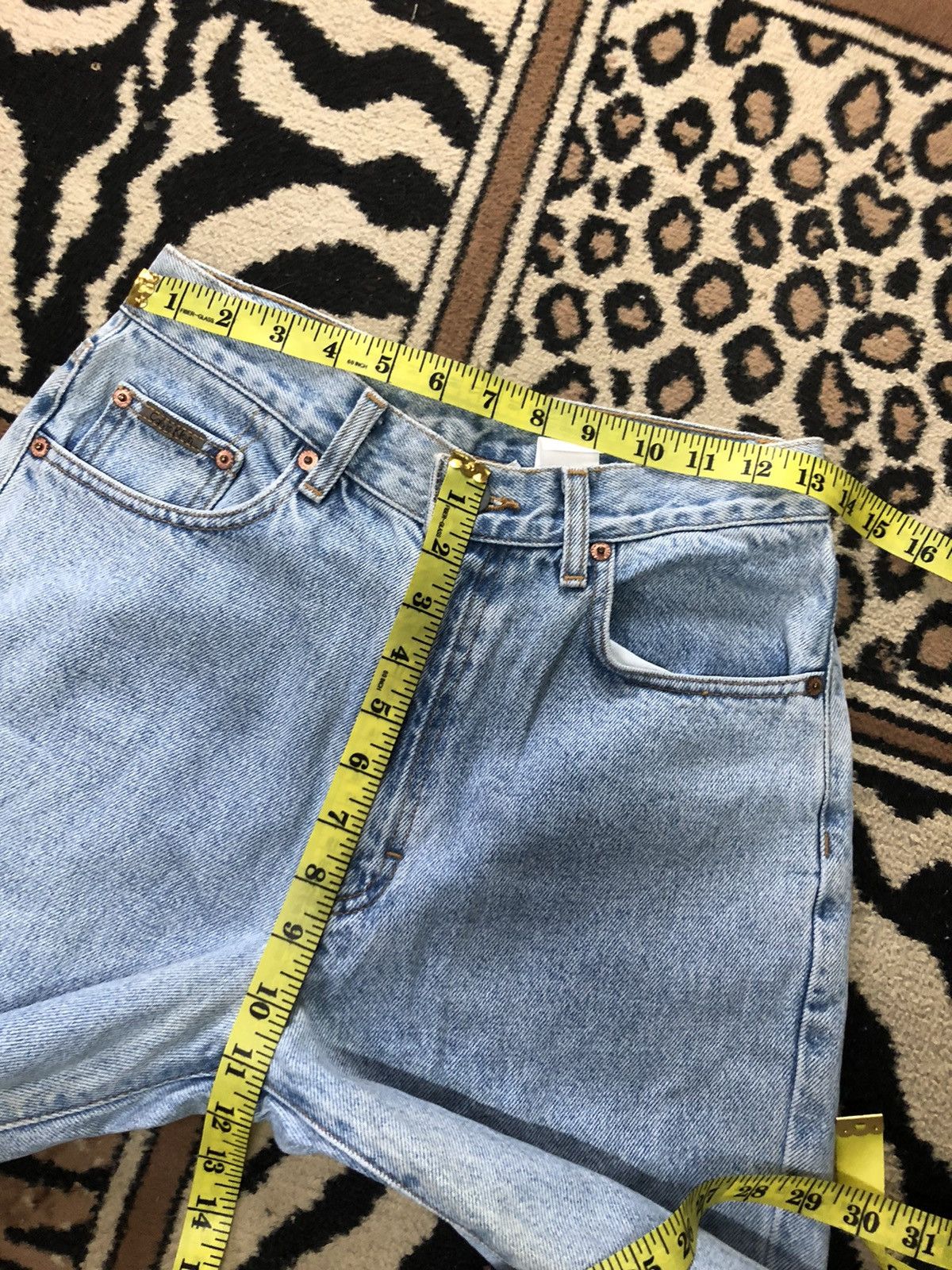 Calvin Klein × Vintage RARE 🔥VINTAGE 80s CALVIN KLEIN BLUE WASH MADE IN USA 🇺🇸 Size US 26 / EU 42 - 15 Thumbnail