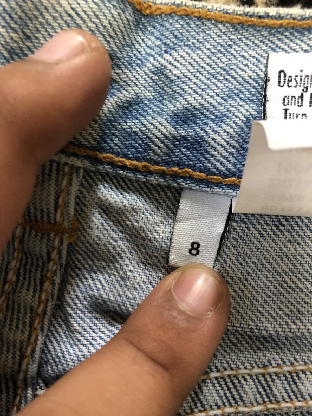 Calvin Klein × Vintage RARE 🔥VINTAGE 80s CALVIN KLEIN BLUE WASH MADE IN USA 🇺🇸 Size US 26 / EU 42 - 14 Thumbnail