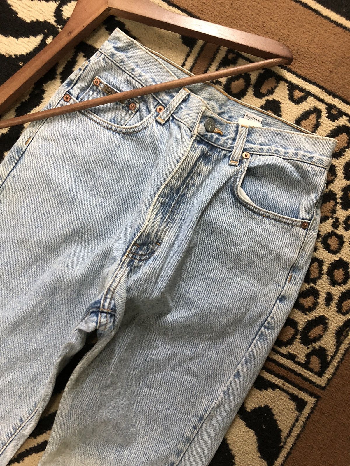 Calvin Klein × Vintage RARE 🔥VINTAGE 80s CALVIN KLEIN BLUE WASH MADE IN USA 🇺🇸 Size US 26 / EU 42 - 8 Thumbnail