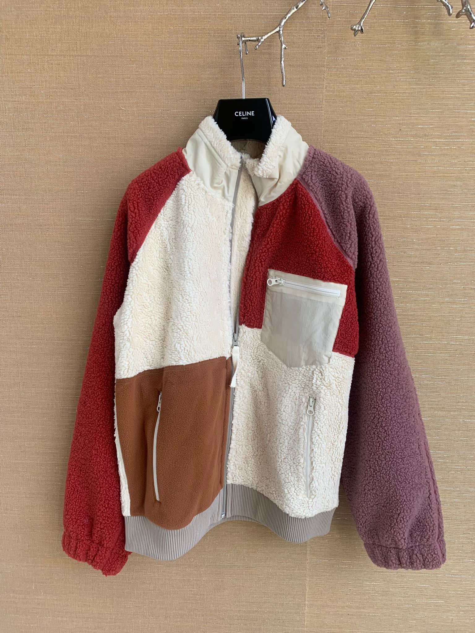 Helmut Lang Patcheork Shaggy Fleece in Multicolor Size US S / EU 44-46 / 1 - 3 Thumbnail
