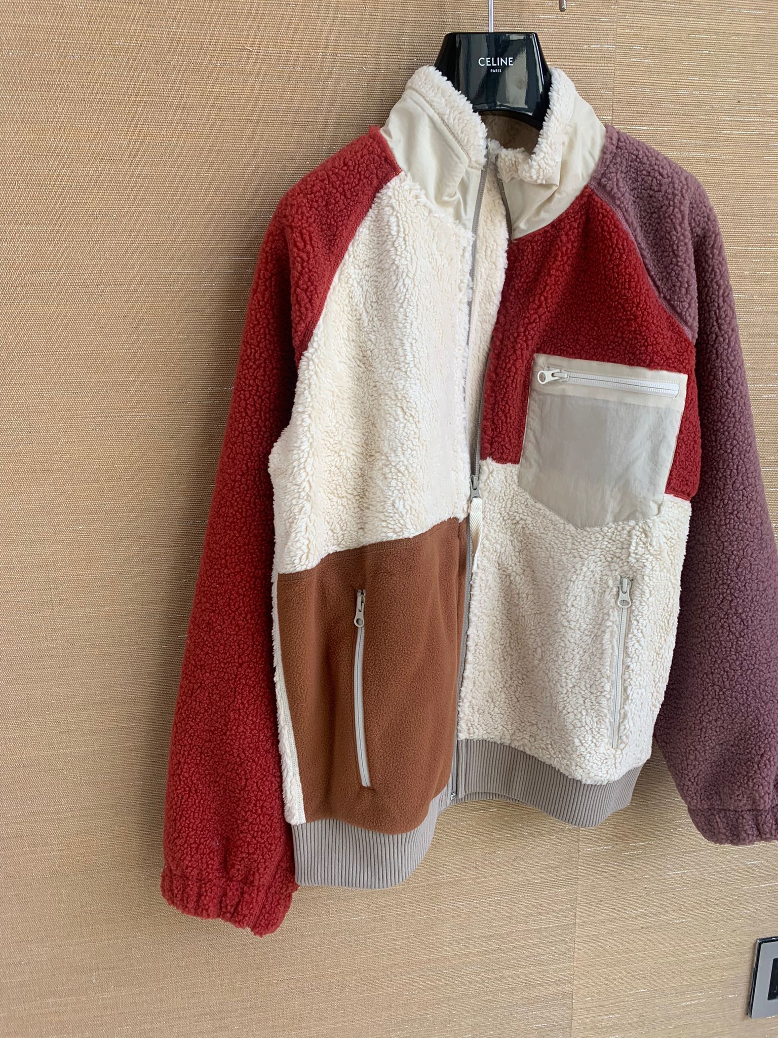 Helmut Lang Patcheork Shaggy Fleece in Multicolor Size US S / EU 44-46 / 1 - 10 Thumbnail