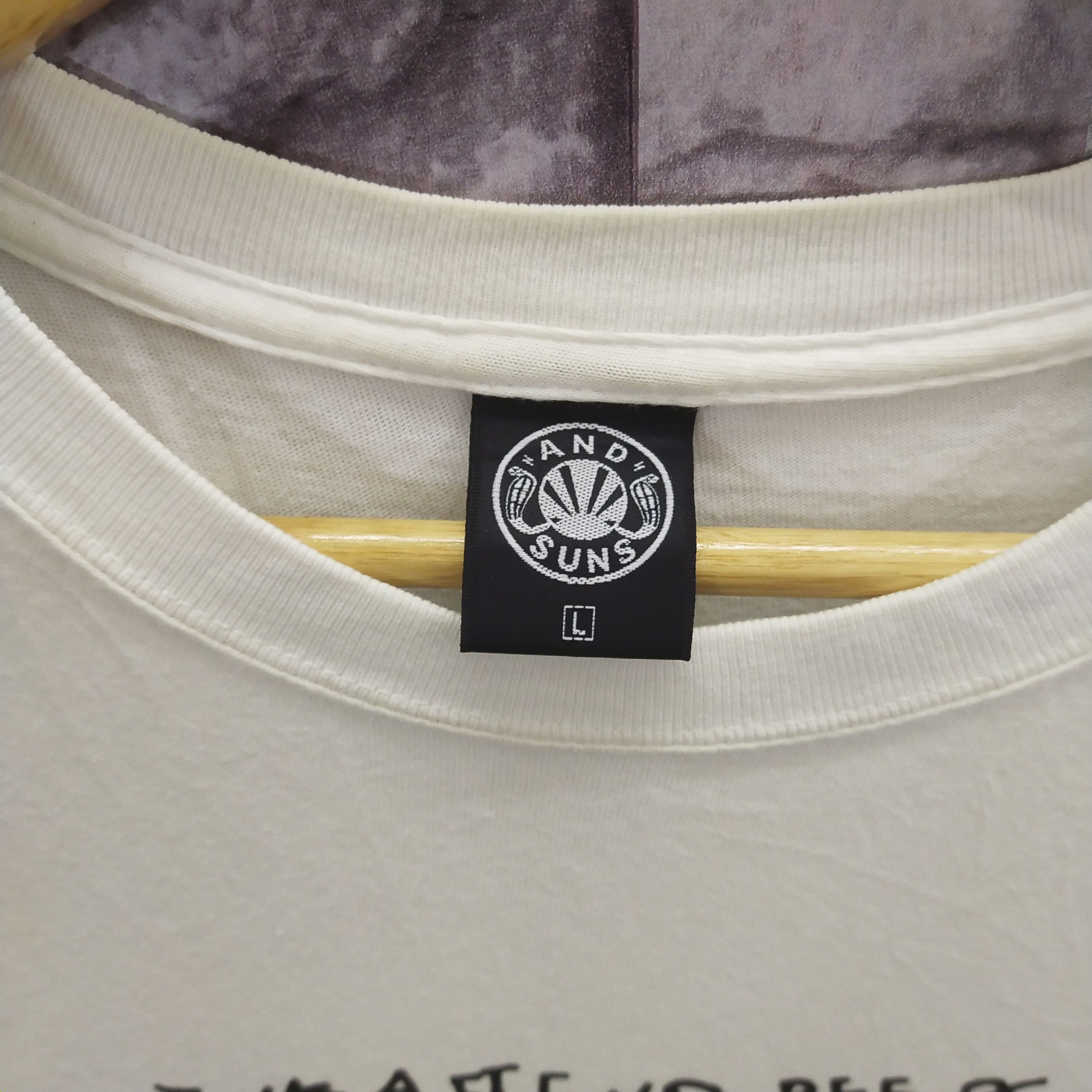 ANDSUNS × Japanese Brand Andsuns Wording Shirt With Photo Of Kids Wearing Soldier Sut Size US L / EU 52-54 / 3 - 6 Thumbnail