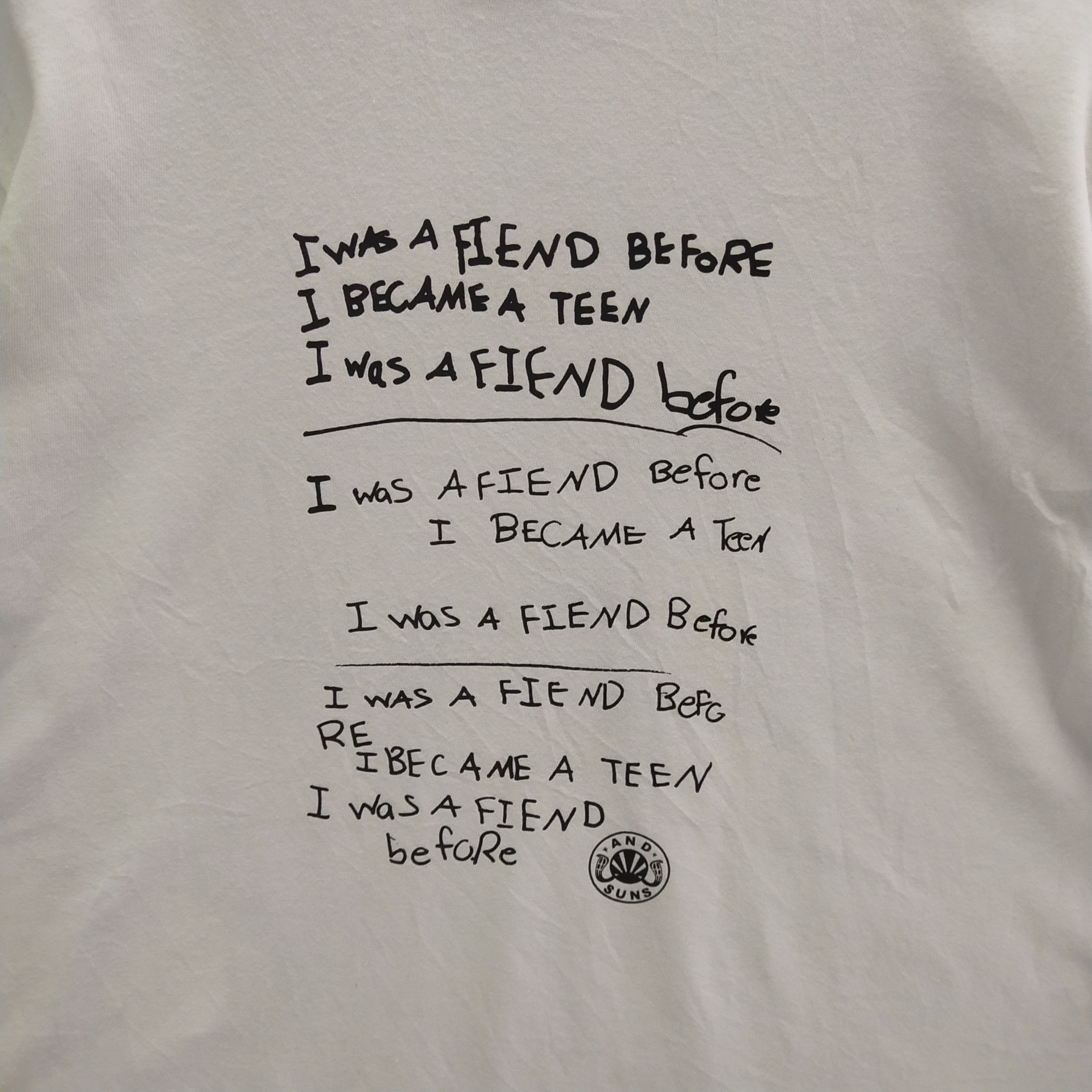 ANDSUNS × Japanese Brand Andsuns Wording Shirt With Photo Of Kids Wearing Soldier Sut Size US L / EU 52-54 / 3 - 4 Thumbnail