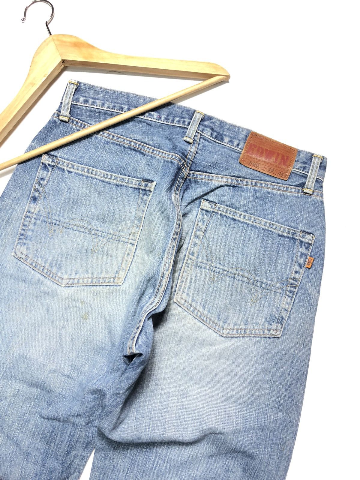 Edwin × Salvage × Vintage VINTAGE EDWIN SELVEDGE BLUE WASH DENIM Size US 30 / EU 46 - 10 Thumbnail
