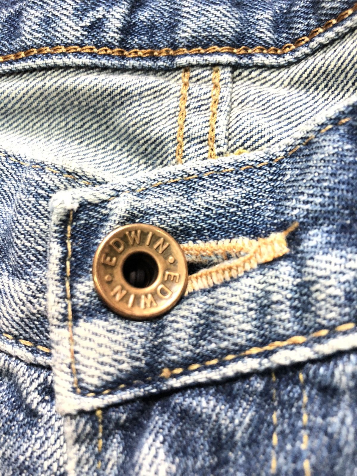 Edwin × Salvage × Vintage VINTAGE EDWIN SELVEDGE BLUE WASH DENIM Size US 30 / EU 46 - 5 Thumbnail