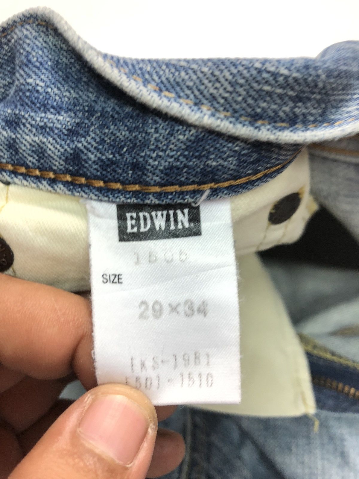 Edwin × Salvage × Vintage VINTAGE EDWIN SELVEDGE BLUE WASH DENIM Size US 30 / EU 46 - 7 Thumbnail