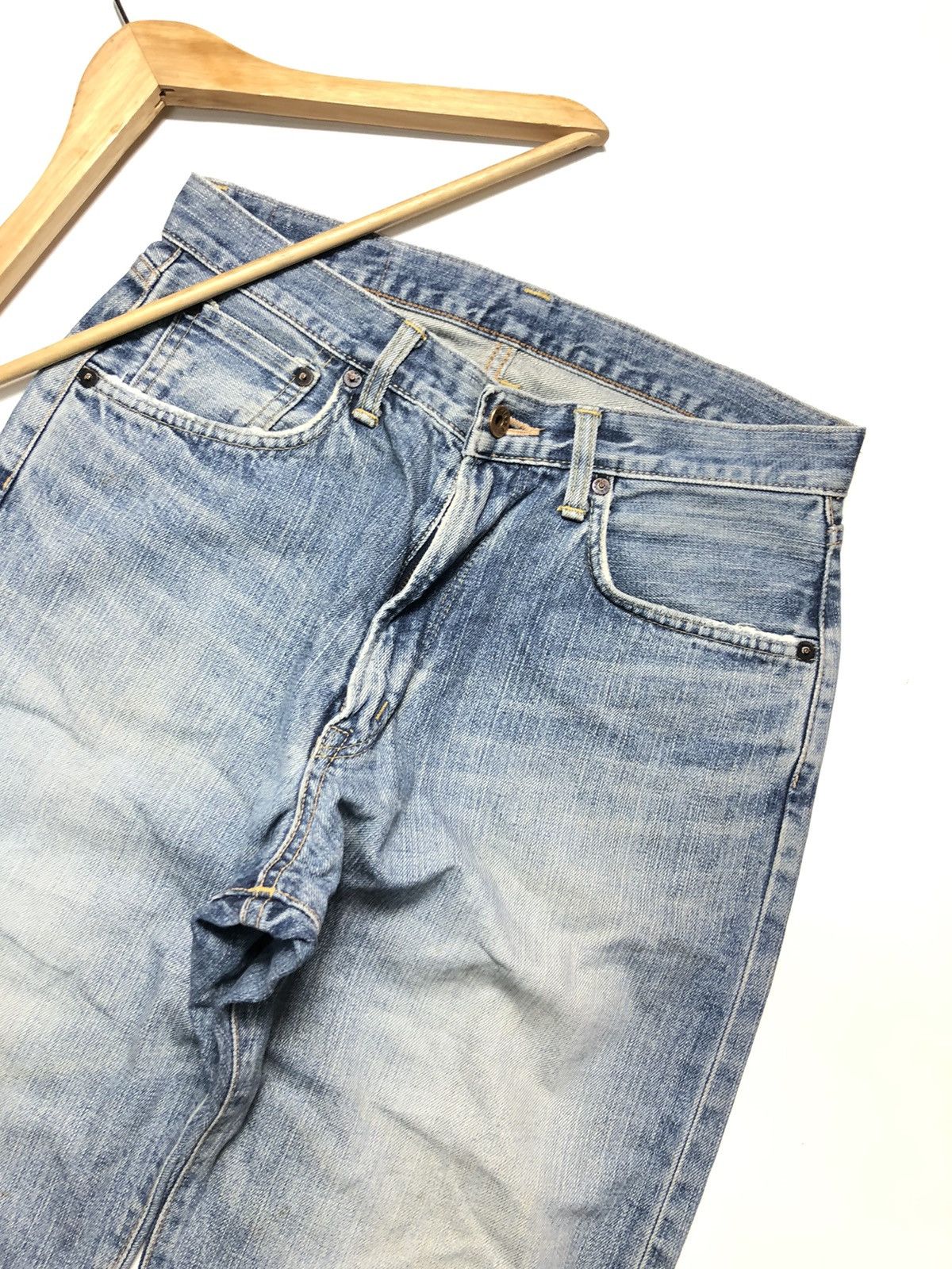 Edwin × Salvage × Vintage VINTAGE EDWIN SELVEDGE BLUE WASH DENIM Size US 30 / EU 46 - 2 Thumbnail