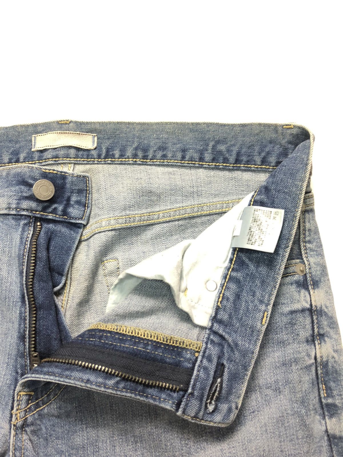 Uniqlo × Vintage VINTAGE UNIQLO SELVEDGE SLIM STRAIGHT BLUE WASH DENIM Size US 32 / EU 48 - 6 Thumbnail