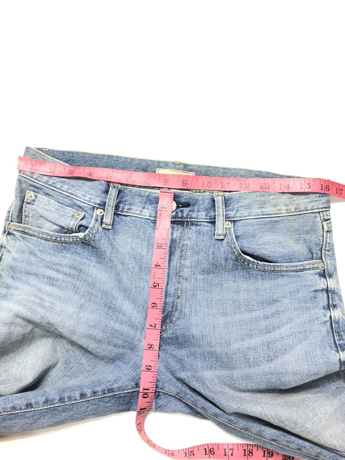 Uniqlo × Vintage VINTAGE UNIQLO SELVEDGE SLIM STRAIGHT BLUE WASH DENIM Size US 32 / EU 48 - 14 Thumbnail