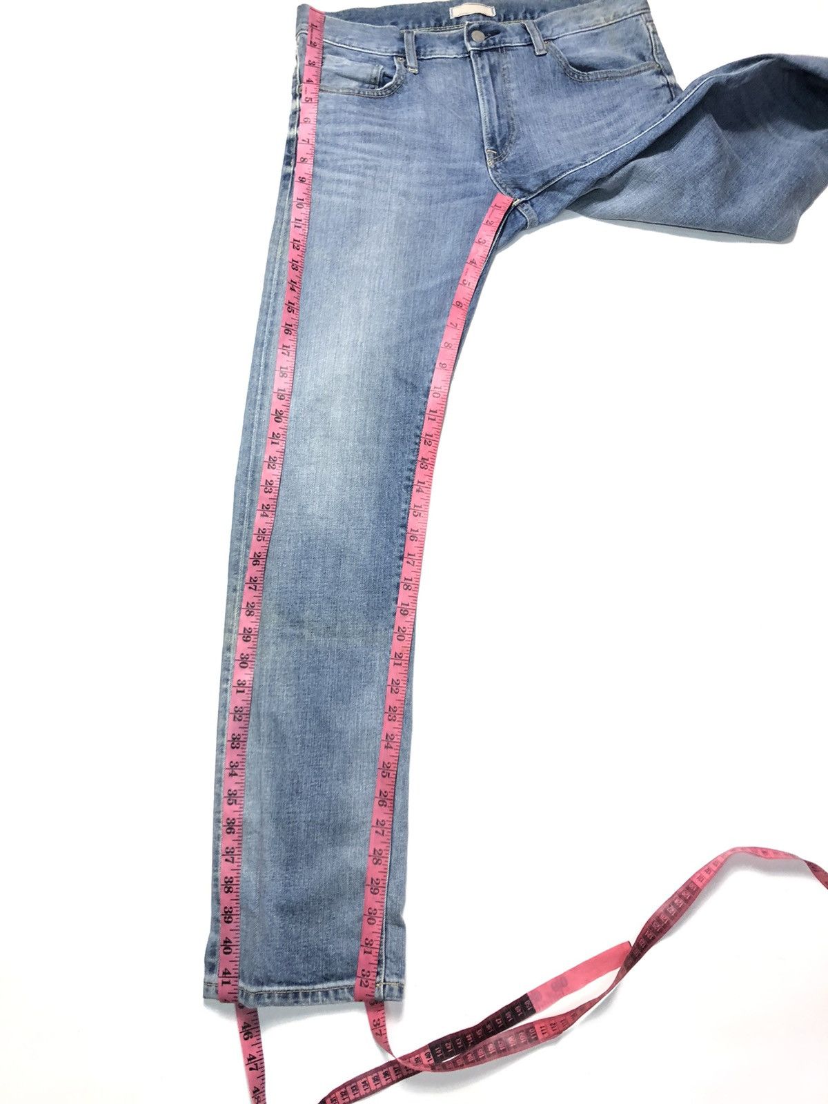 Uniqlo × Vintage VINTAGE UNIQLO SELVEDGE SLIM STRAIGHT BLUE WASH DENIM Size US 32 / EU 48 - 15 Thumbnail