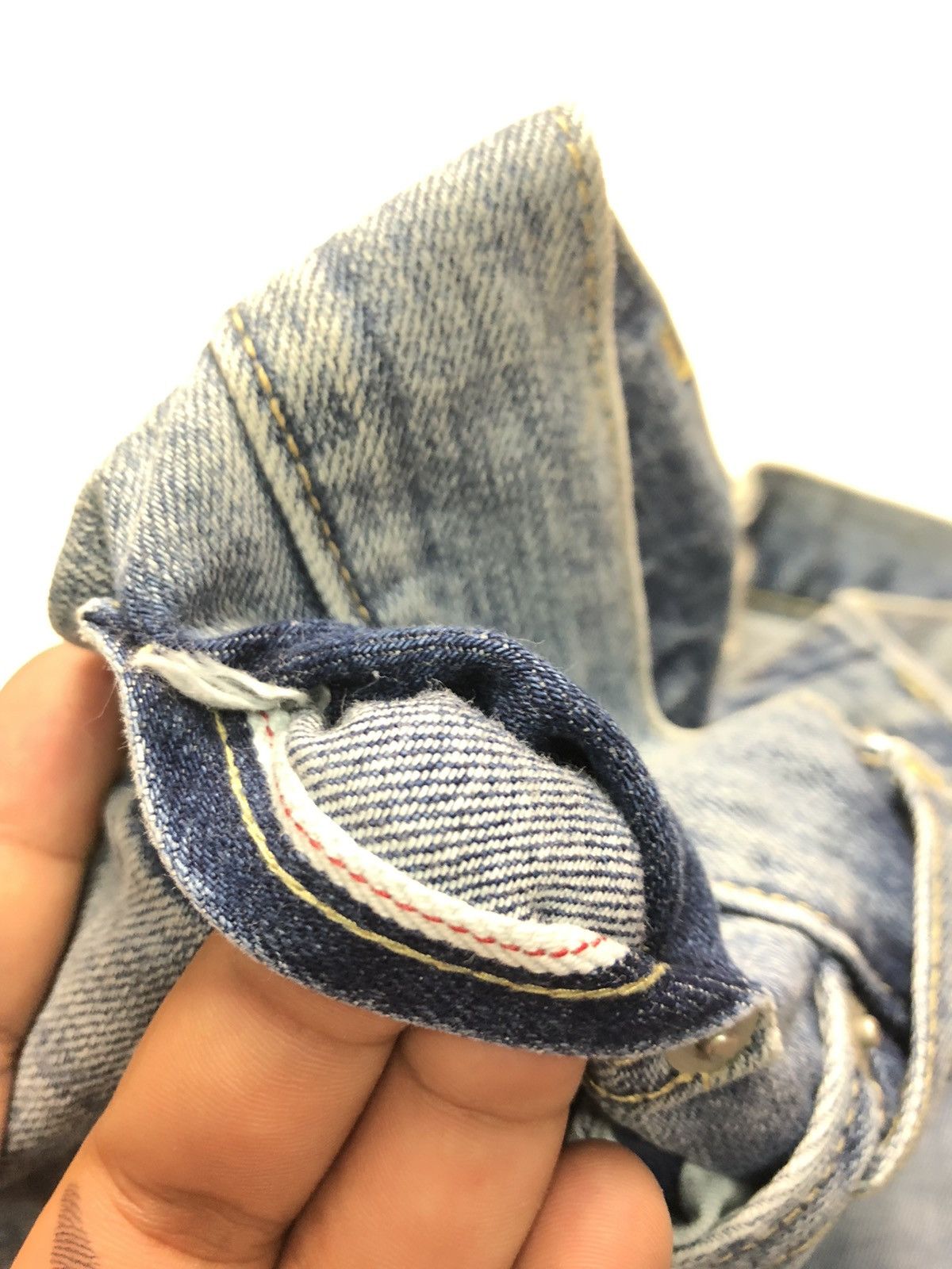 Uniqlo × Vintage VINTAGE UNIQLO SELVEDGE SLIM STRAIGHT BLUE WASH DENIM Size US 32 / EU 48 - 4 Thumbnail