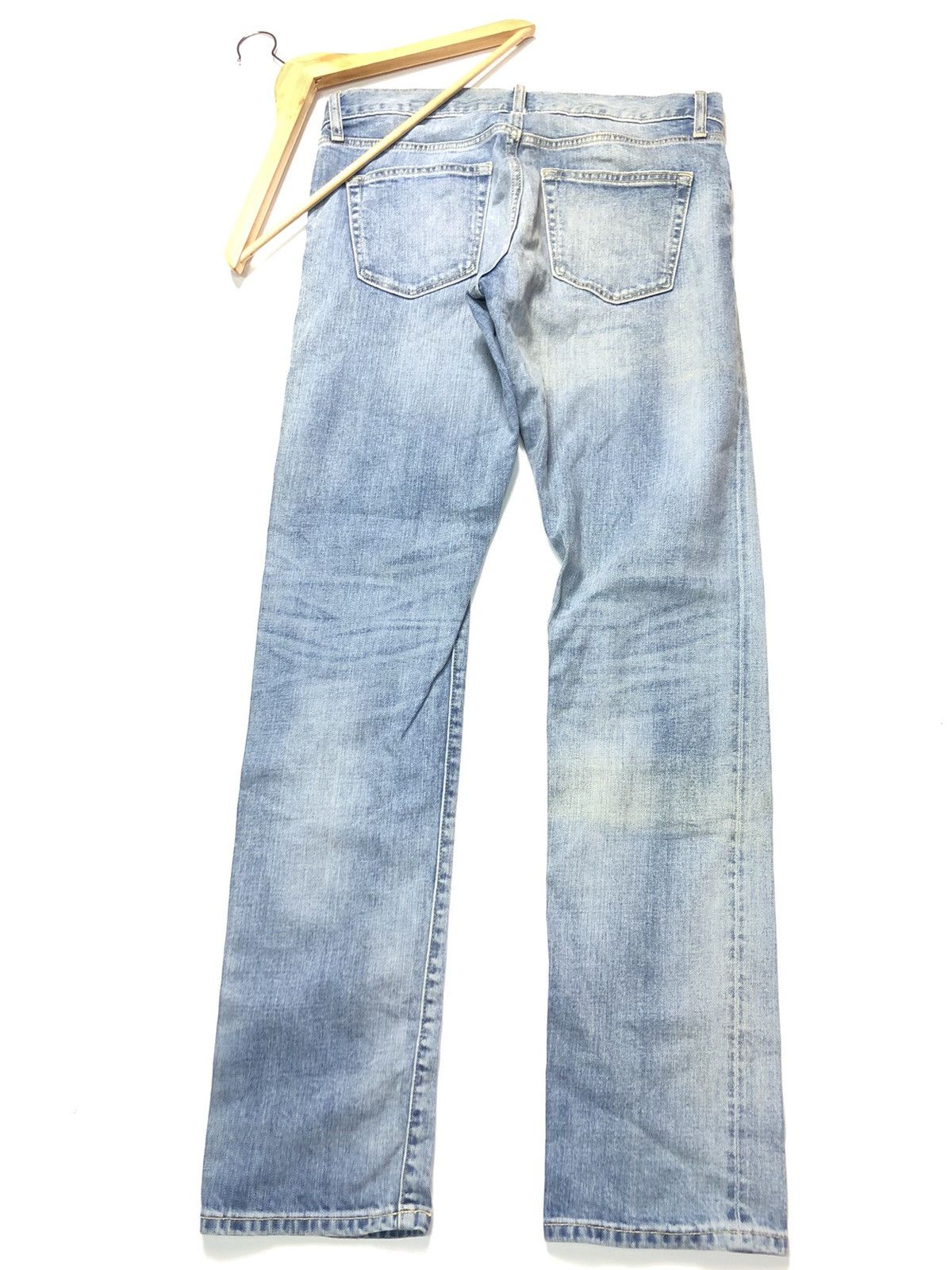 Uniqlo × Vintage VINTAGE UNIQLO SELVEDGE SLIM STRAIGHT BLUE WASH DENIM Size US 32 / EU 48 - 10 Thumbnail