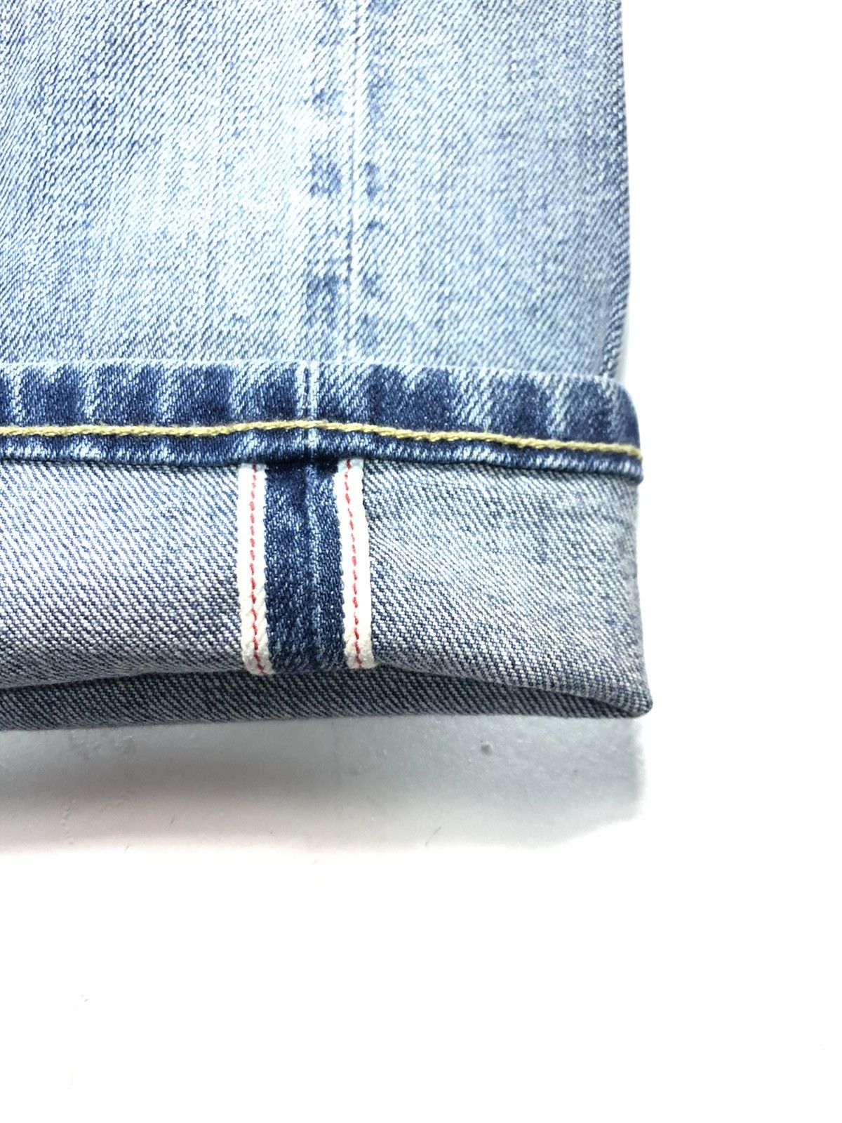 Uniqlo × Vintage VINTAGE UNIQLO SELVEDGE SLIM STRAIGHT BLUE WASH DENIM Size US 32 / EU 48 - 3 Thumbnail