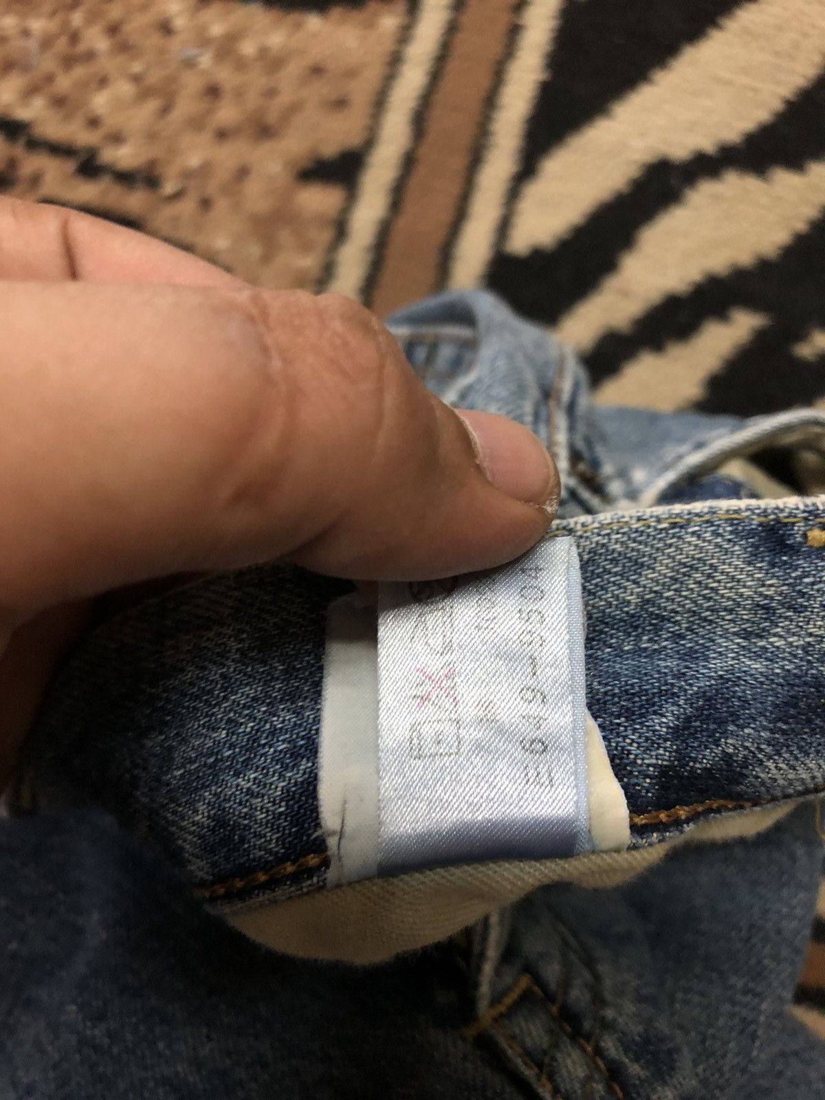 Japanese Brand × Salvage VINTAGE SELVEDGE SOMETHING BLUE WASH DISTRESSED DENIM Size US 28 / EU 44 - 9 Thumbnail