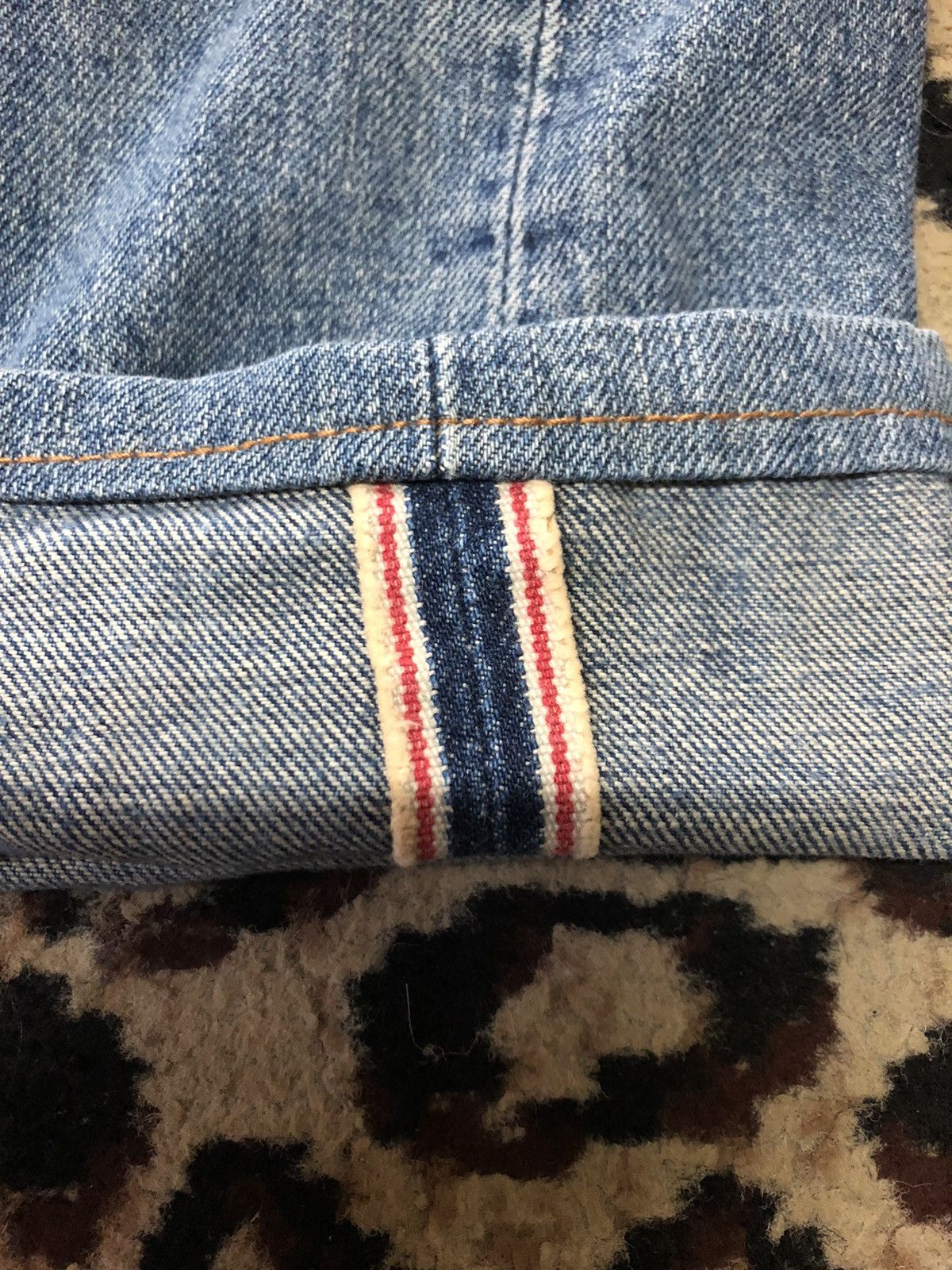 Japanese Brand × Salvage VINTAGE SELVEDGE SOMETHING BLUE WASH DISTRESSED DENIM Size US 28 / EU 44 - 3 Thumbnail