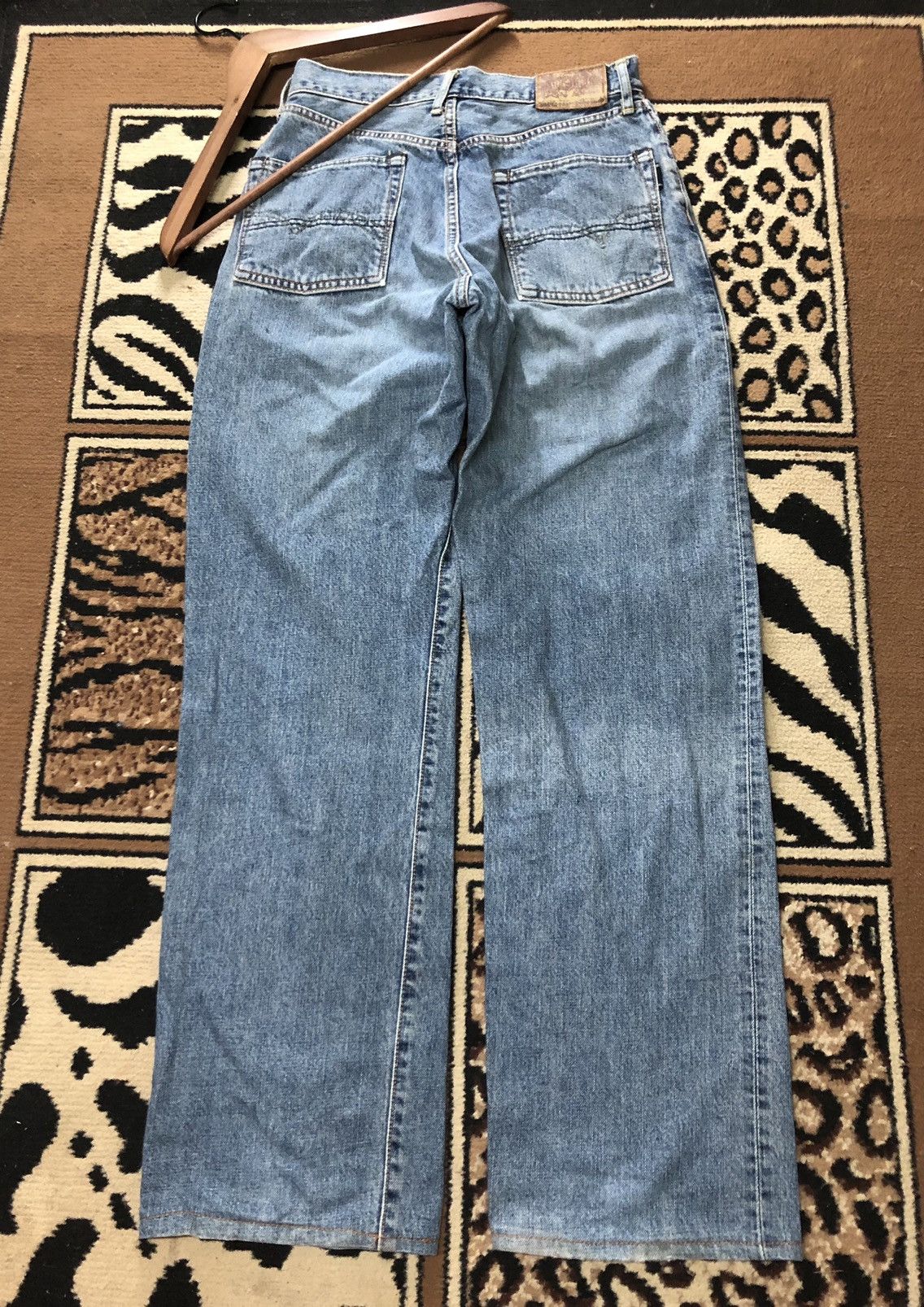 Japanese Brand × Salvage VINTAGE SELVEDGE SOMETHING BLUE WASH DISTRESSED DENIM Size US 28 / EU 44 - 10 Thumbnail