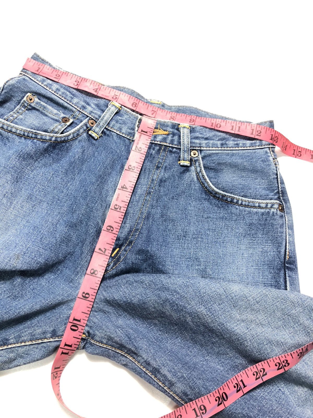 Edwin × Salvage × Vintage VINTAGE EDWIN SELVEDGE BLUE WASH DENIM Size US 26 / EU 42 - 14 Thumbnail
