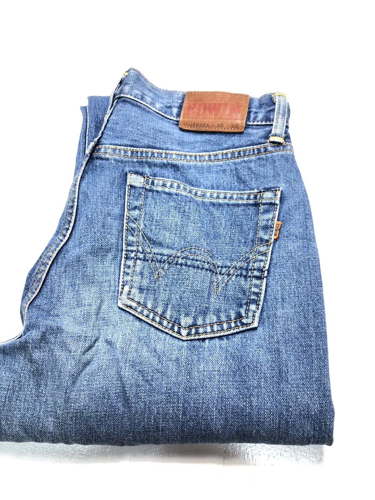 Edwin × Salvage × Vintage VINTAGE EDWIN SELVEDGE BLUE WASH DENIM Size US 26 / EU 42 - 17 Thumbnail