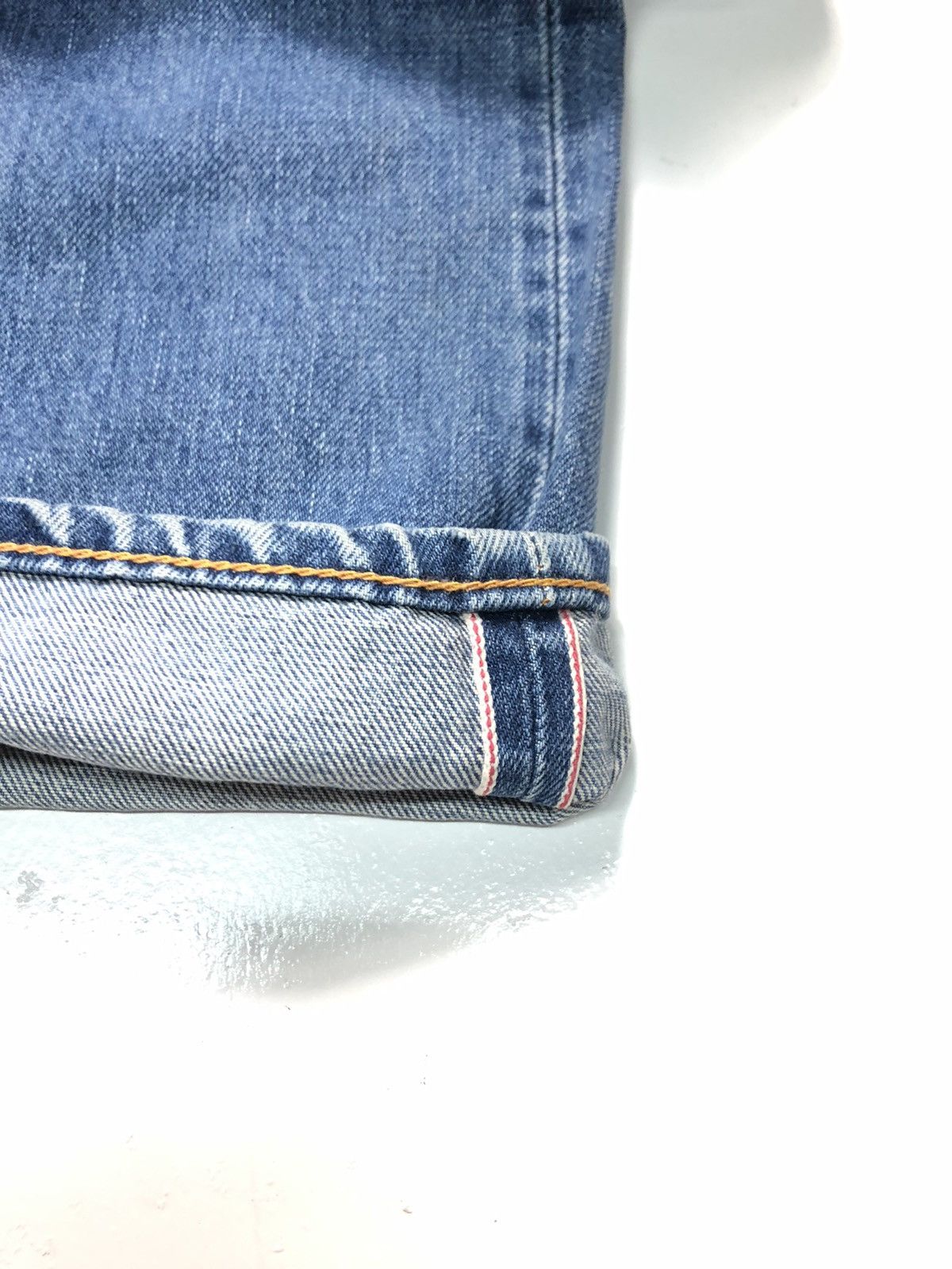 Edwin × Salvage × Vintage VINTAGE EDWIN SELVEDGE BLUE WASH DENIM Size US 26 / EU 42 - 3 Thumbnail