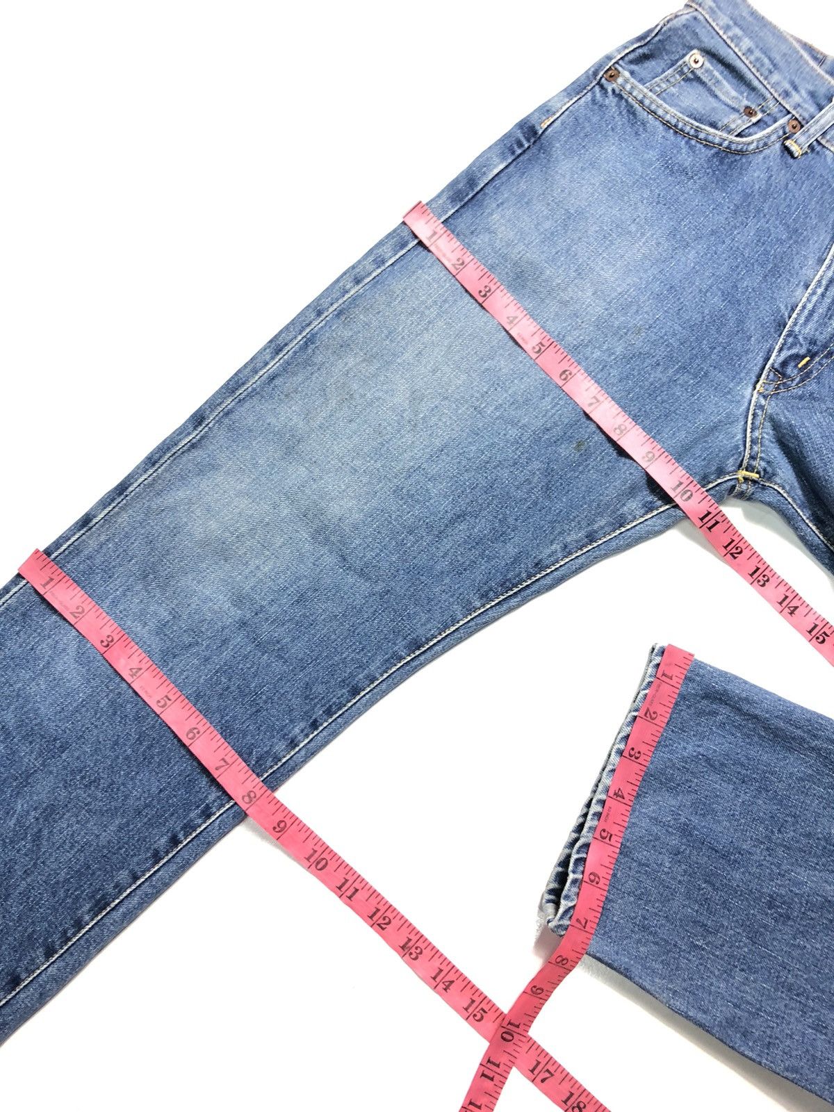 Edwin × Salvage × Vintage VINTAGE EDWIN SELVEDGE BLUE WASH DENIM Size US 26 / EU 42 - 16 Thumbnail