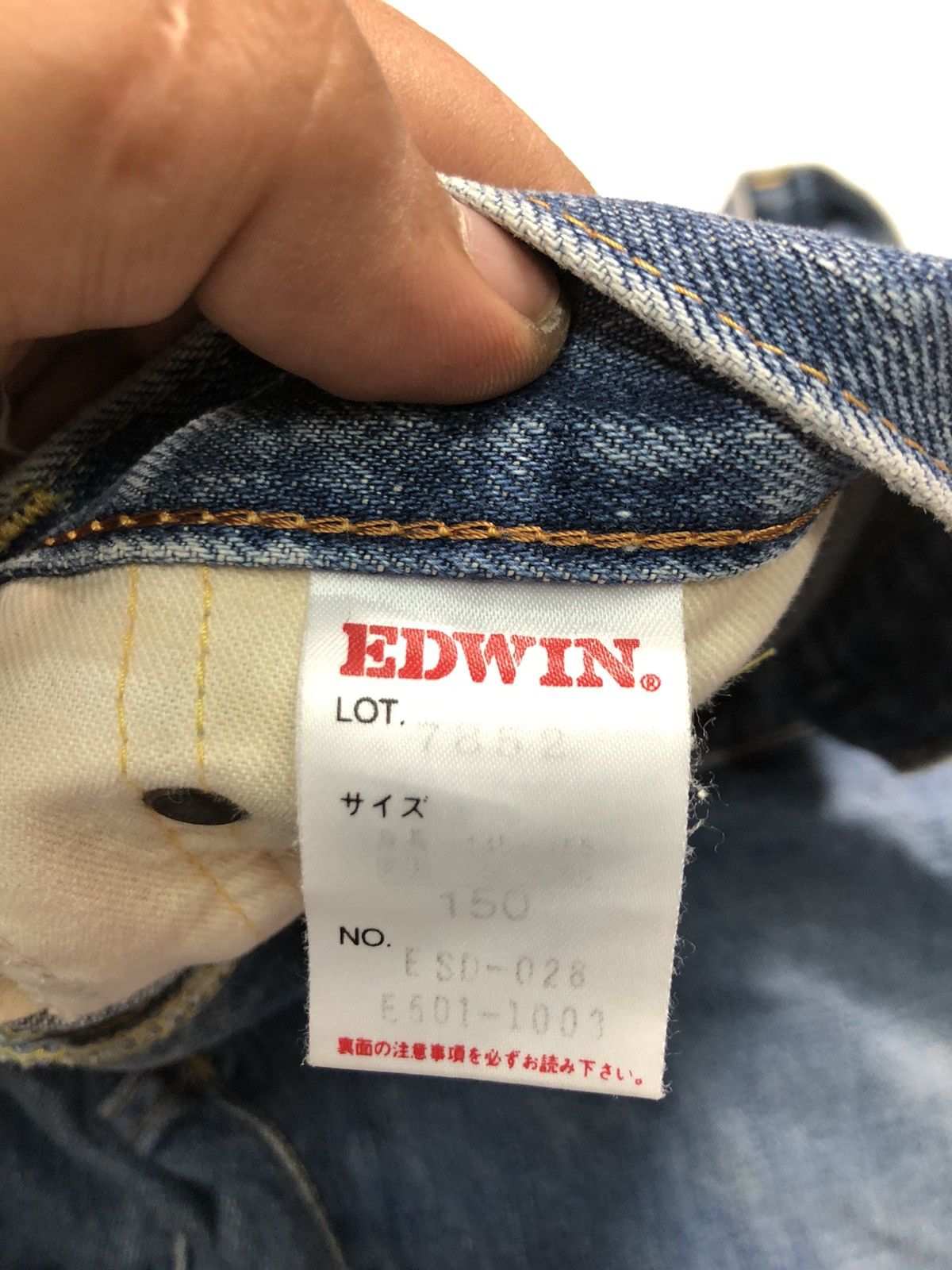 Edwin × Salvage × Vintage VINTAGE EDWIN SELVEDGE BLUE WASH DENIM Size US 26 / EU 42 - 6 Thumbnail
