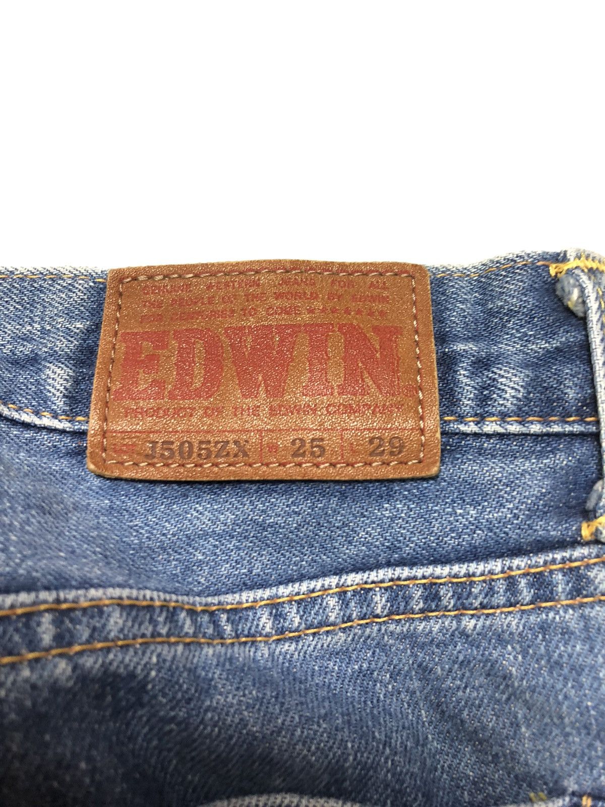 Edwin × Salvage × Vintage VINTAGE EDWIN SELVEDGE BLUE WASH DENIM Size US 26 / EU 42 - 11 Thumbnail
