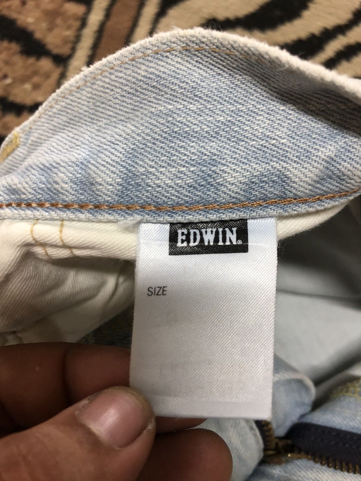 Edwin × Salvage × Vintage VINTAGE SELVEDGE EDWIN 505z LIGHT BLUE WASH DENIM Size US 33 - 8 Thumbnail