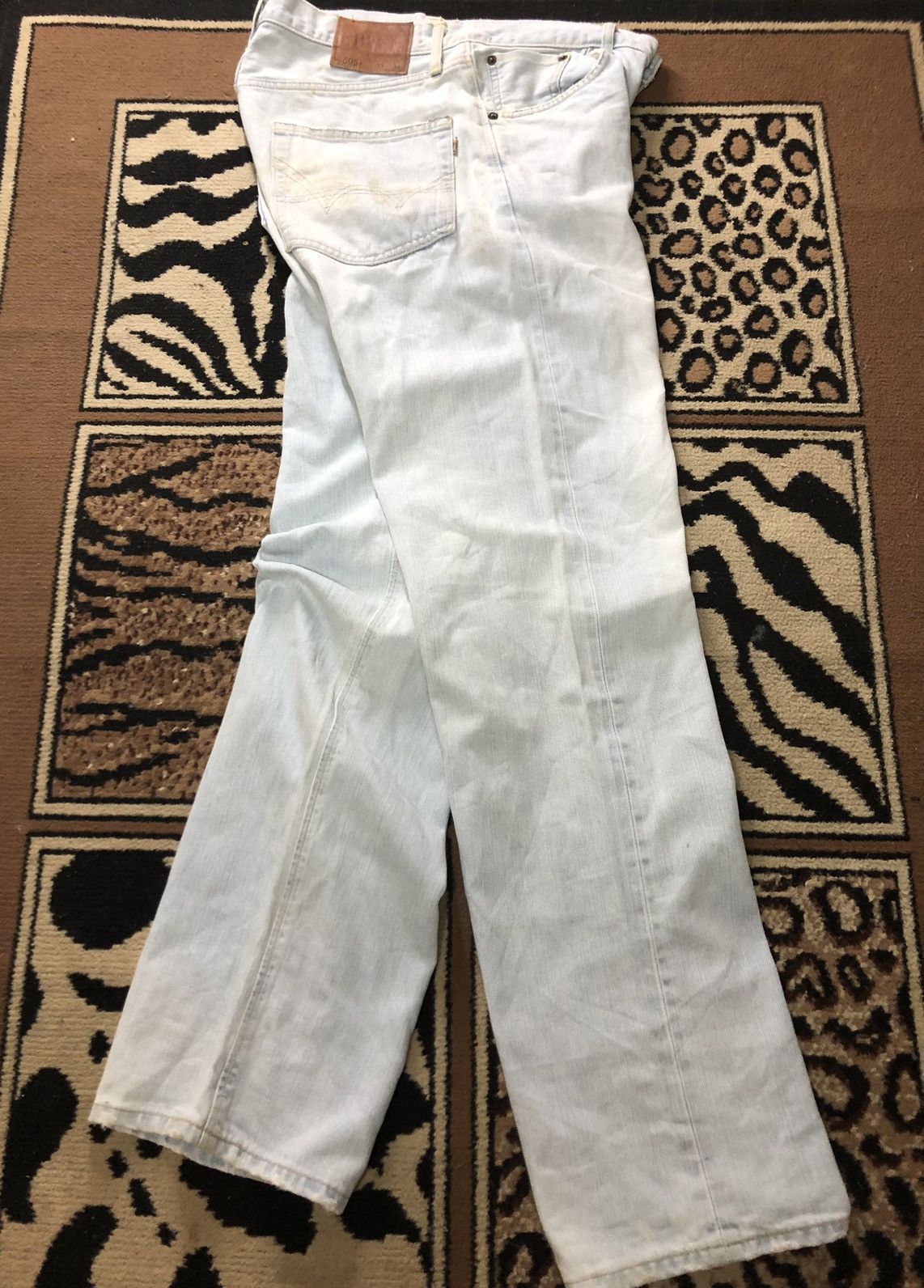 Edwin × Salvage × Vintage VINTAGE SELVEDGE EDWIN 505z LIGHT BLUE WASH DENIM Size US 33 - 1 Thumbnail