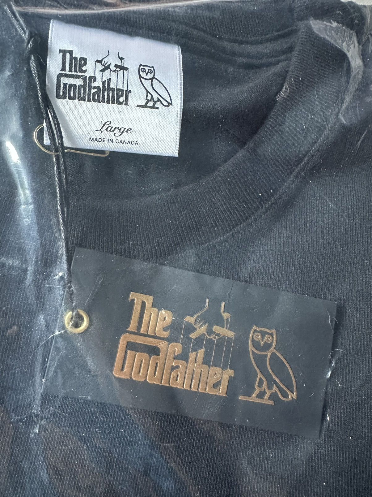 Drake × October's Very Own *RARE* OVO x THE GODFATHER VITO CORLEONE T-SHIRT (BRAND NEW) Size US L / EU 52-54 / 3 - 7 Thumbnail