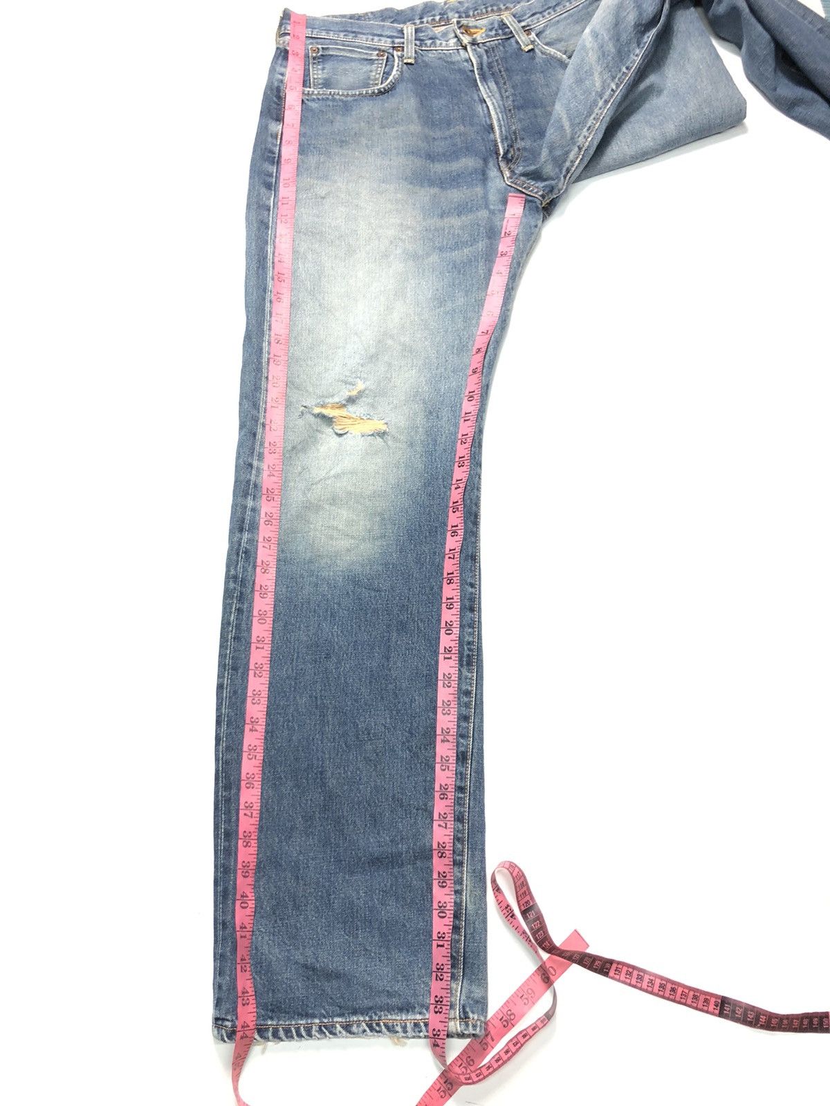 Edwin × Vintage VINTAGE EDWIN SELVEDGE BLUE WASH DISTRESSED DENIM Size US 34 / EU 50 - 16 Thumbnail