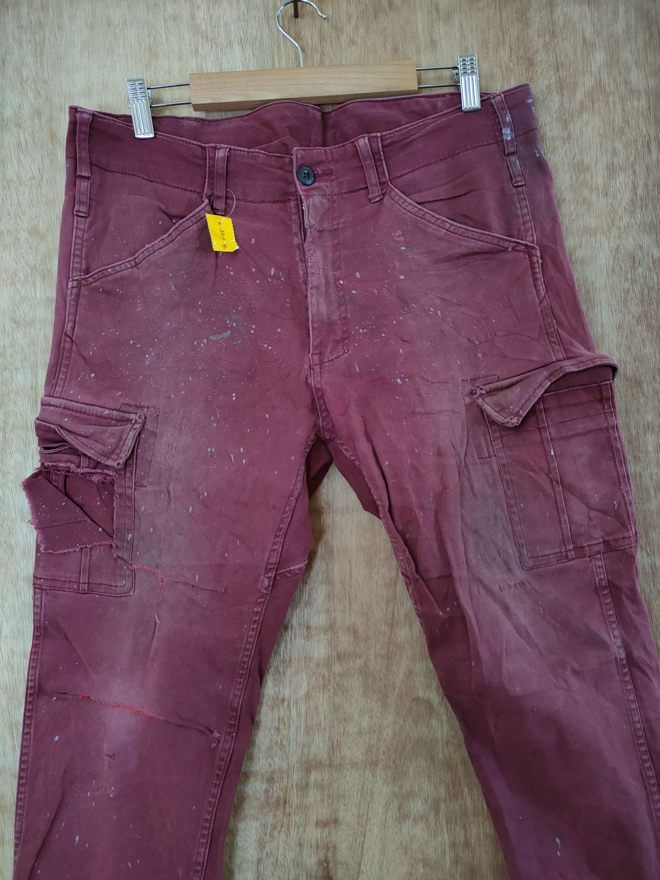 Japanese Brand × Vintage Japan distressed dirty painter multi pants #46-648 Size US 31 - 4 Thumbnail
